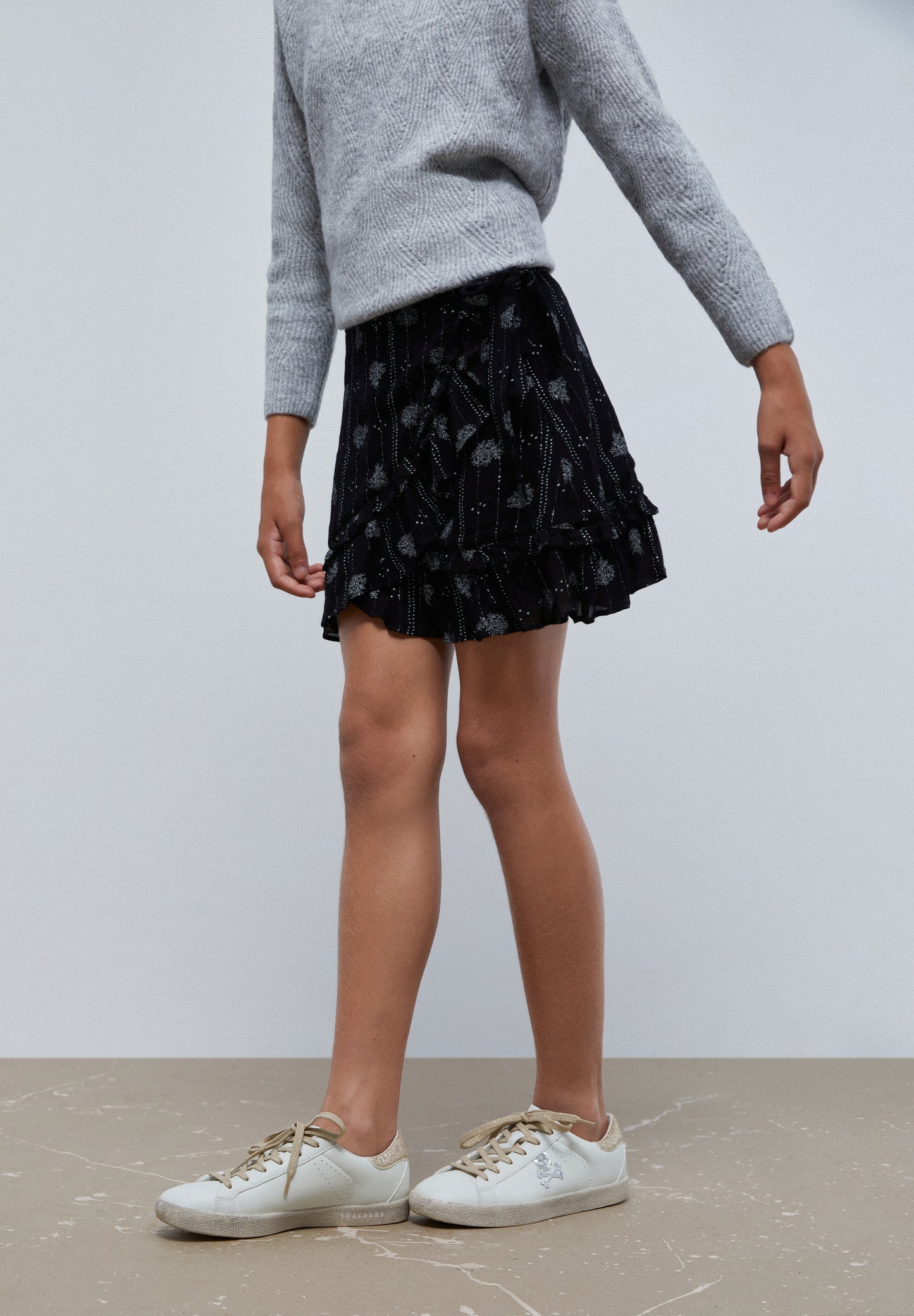 FALDA MINI PRINT LUREX