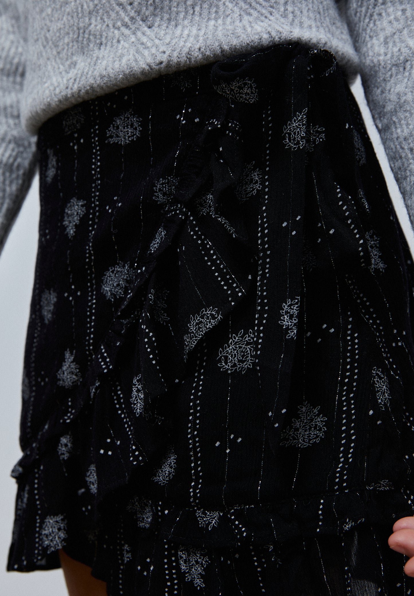 FALDA MINI PRINT LUREX