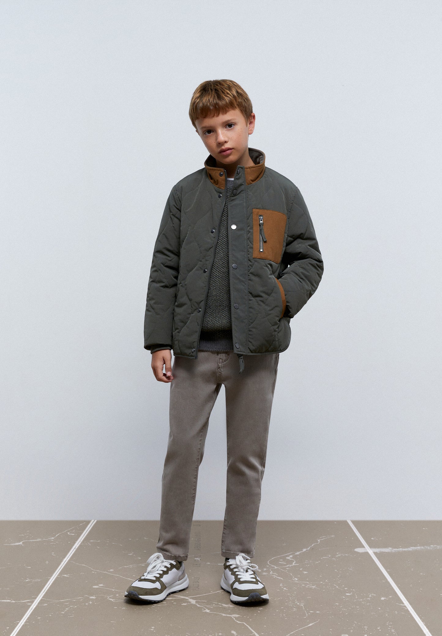 CHAQUETA BOLSILLO CONTRASTE