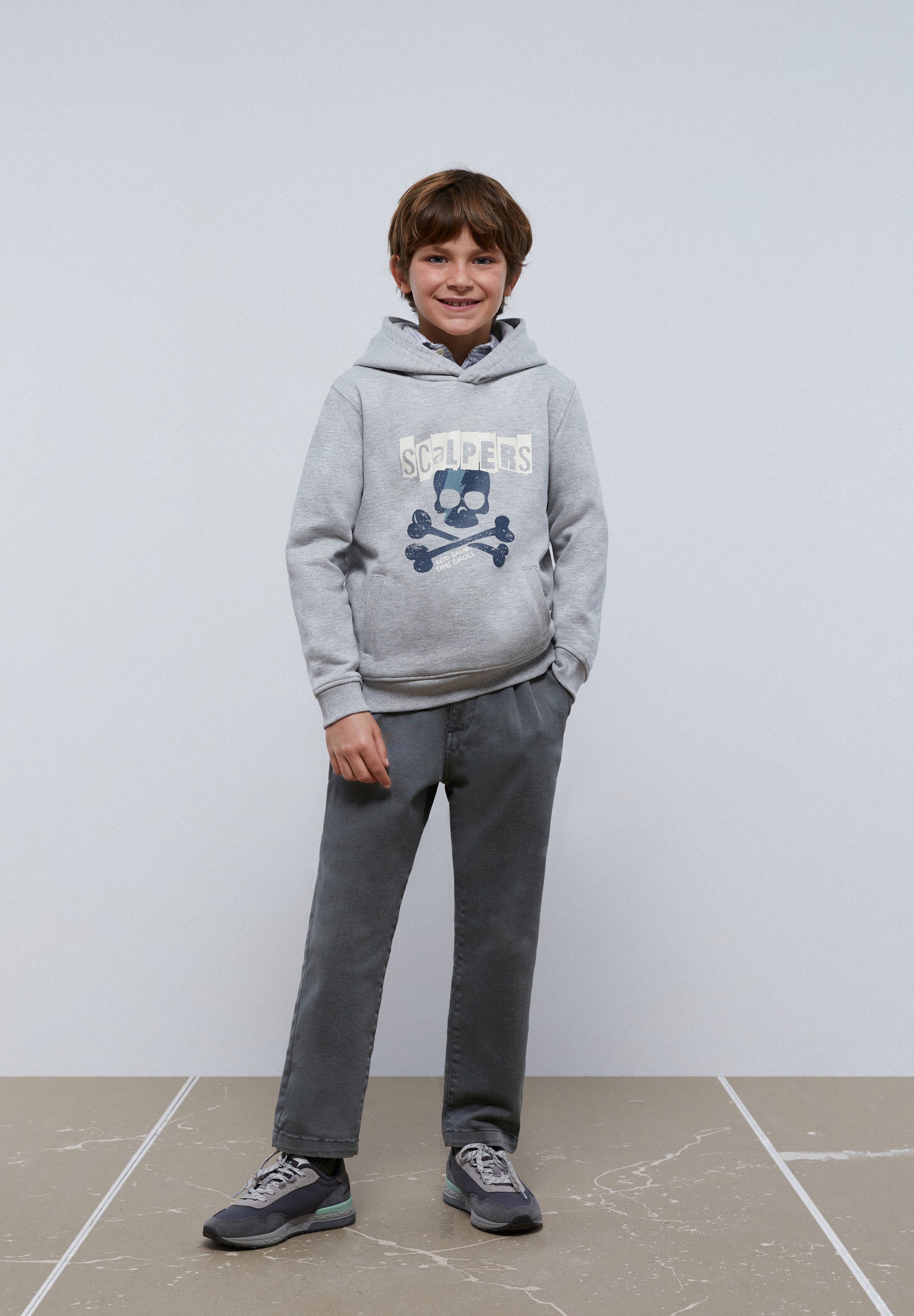 SUDADERA CAPUCHA PRINT CALAVERA