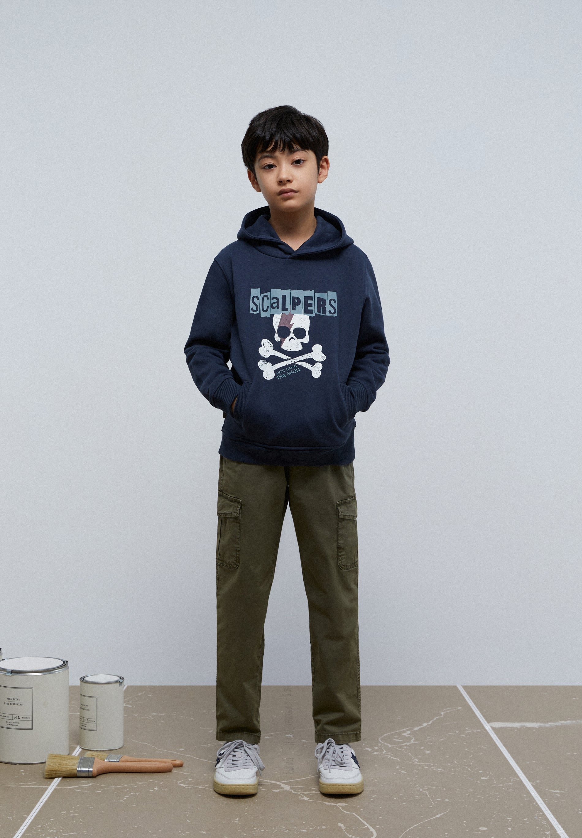 SUDADERA CAPUCHA PRINT CALAVERA