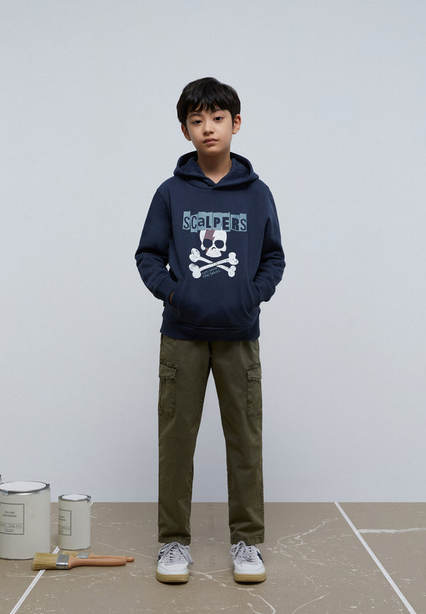 SUDADERA CAPUCHA PRINT CALAVERA