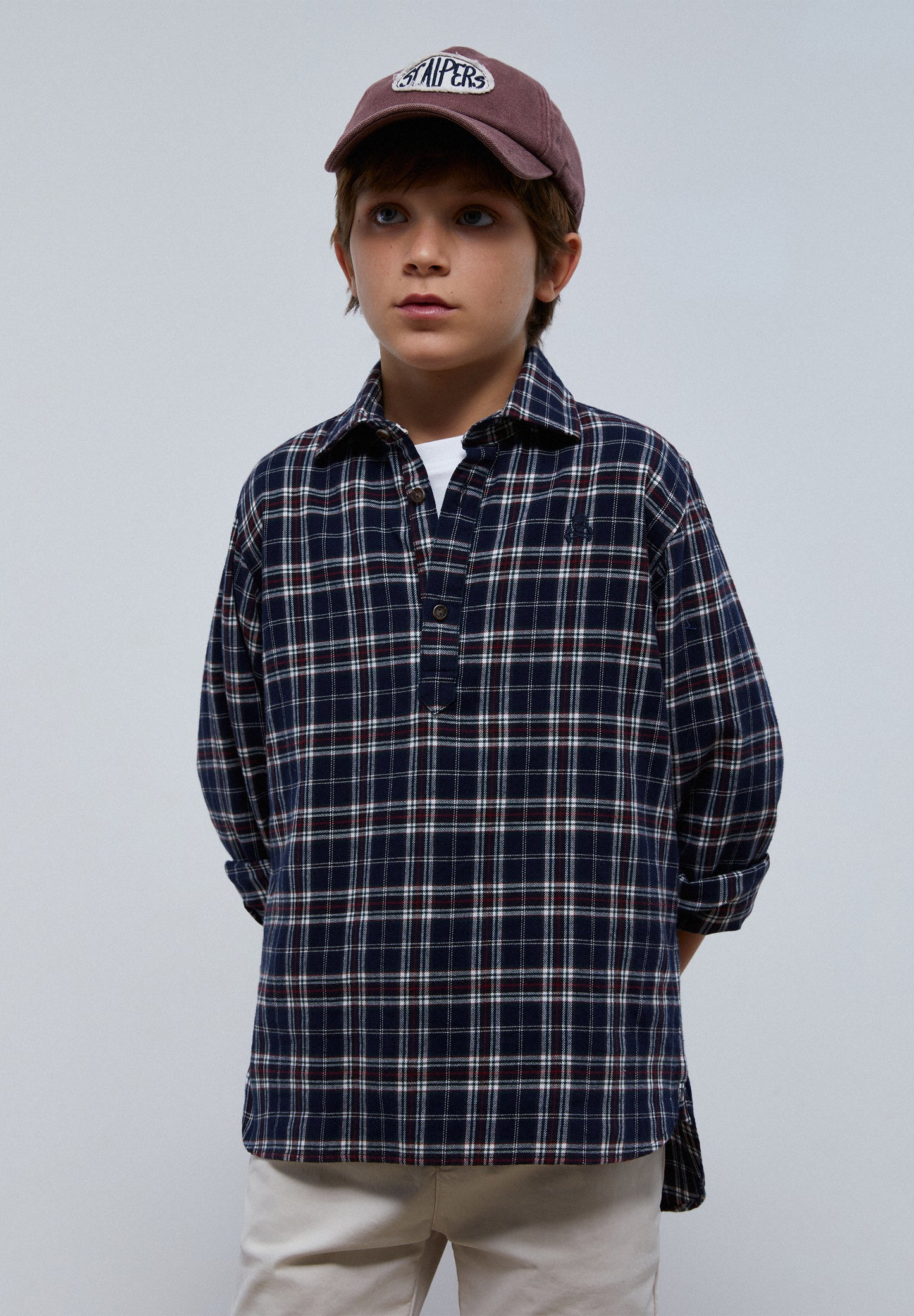 CAMISA POLERA CUADROS