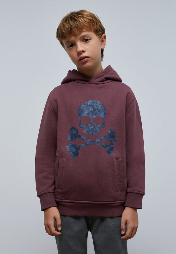 SUDADERA CAPUCHA PRINT CALAVERA