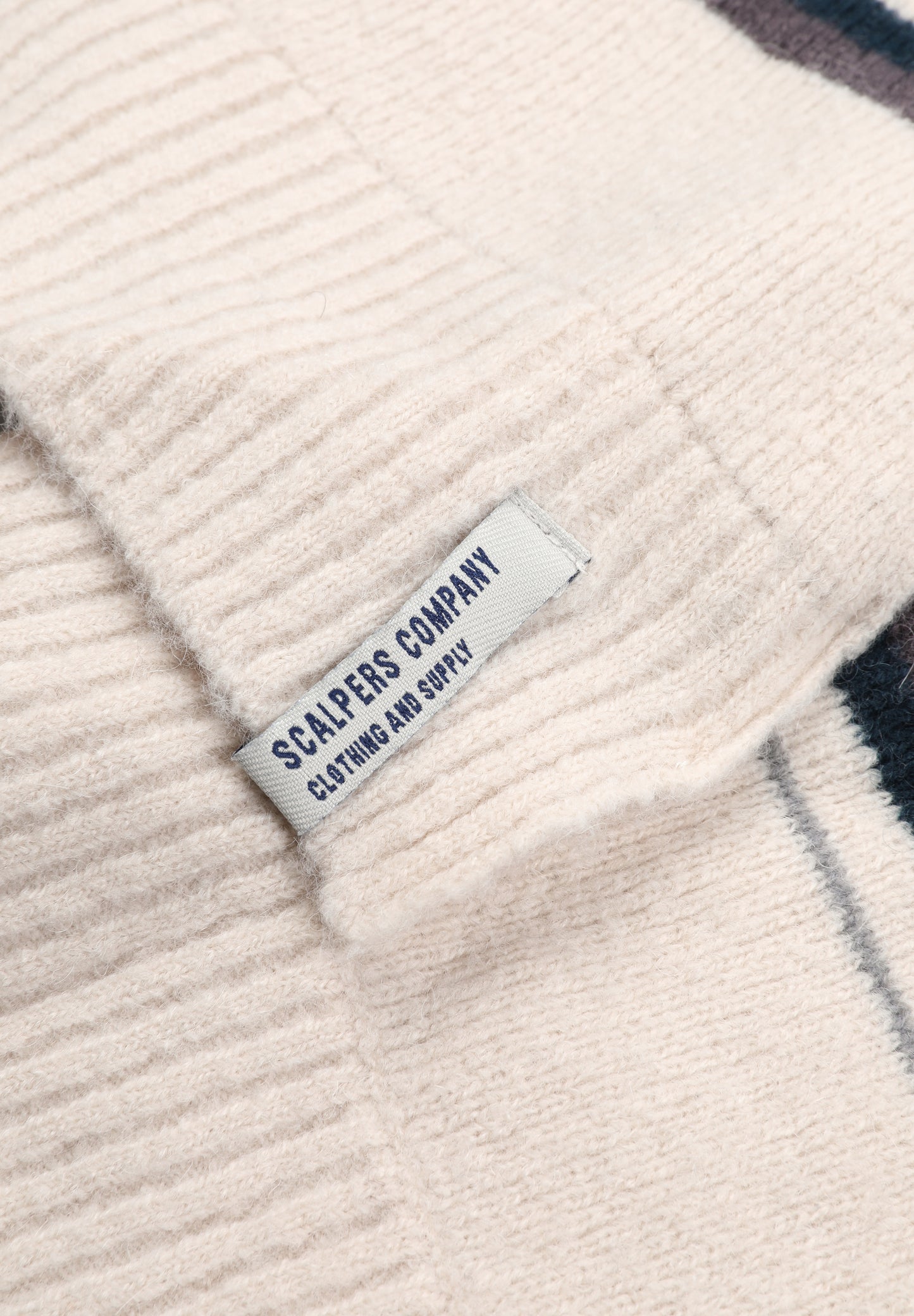 BUFANDA PUNTO RAYAS BICOLOR