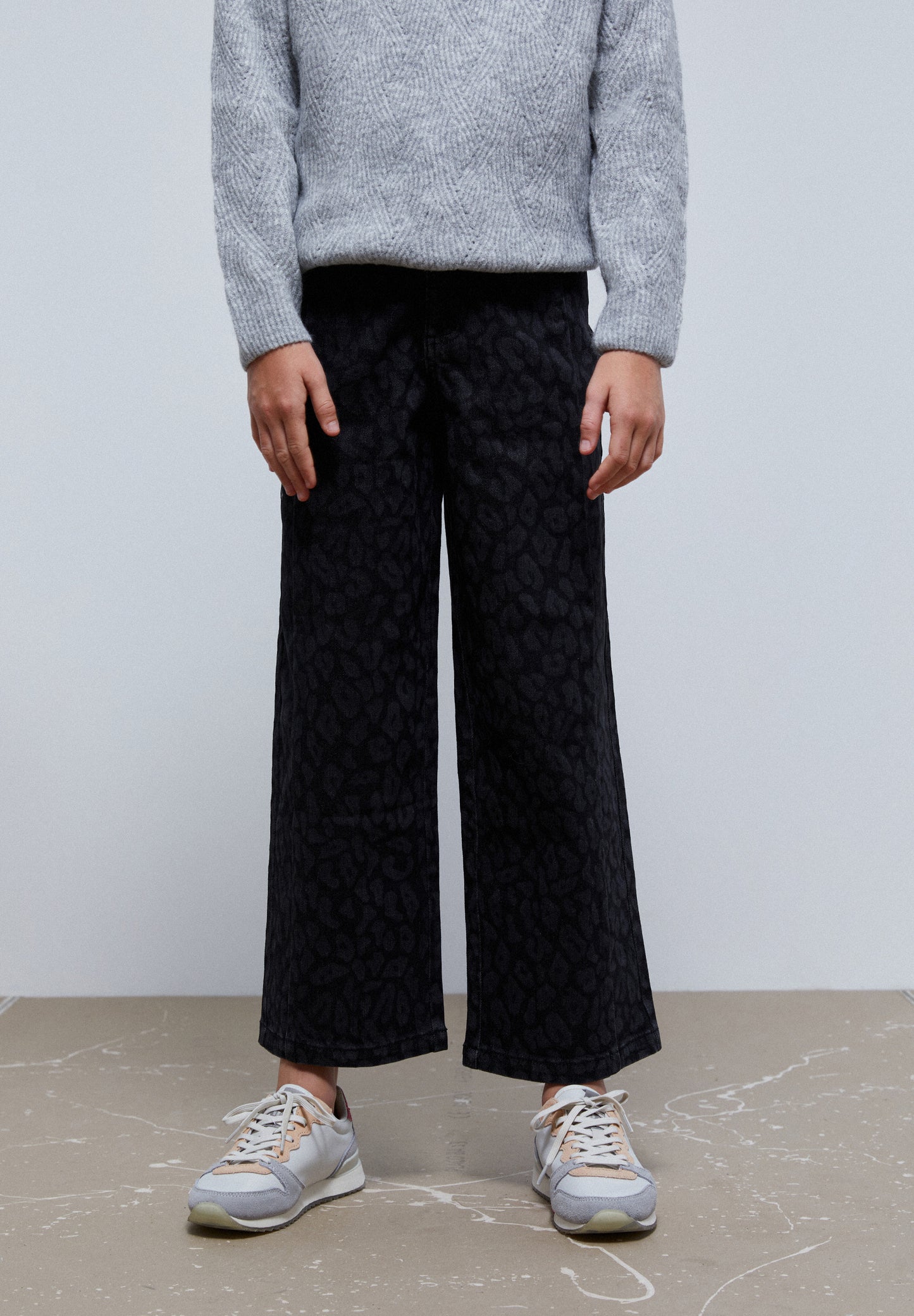 JEANS CULOTTE ANIMAL PRINT