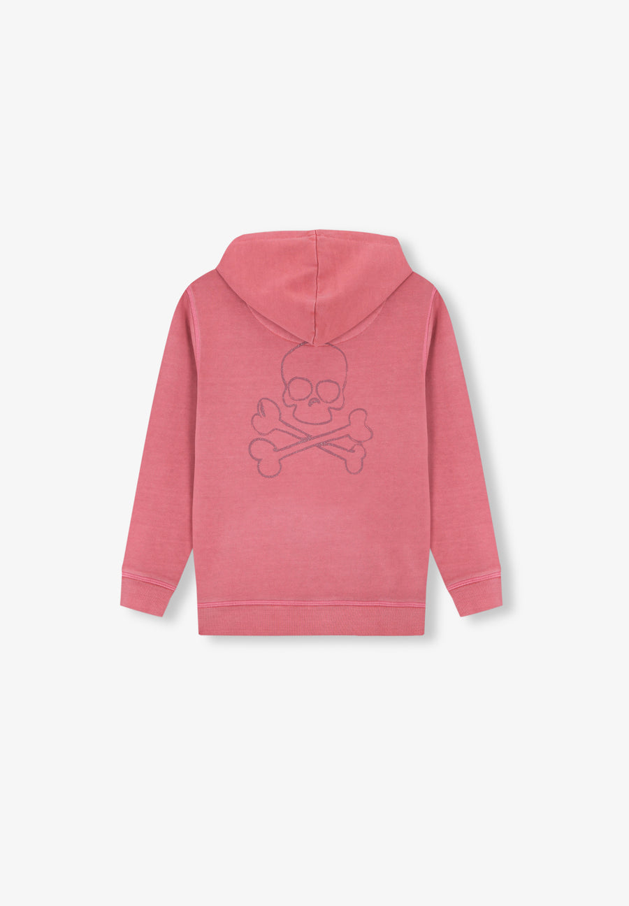 SUDADERA CALAVERA TRASERA GLITTER