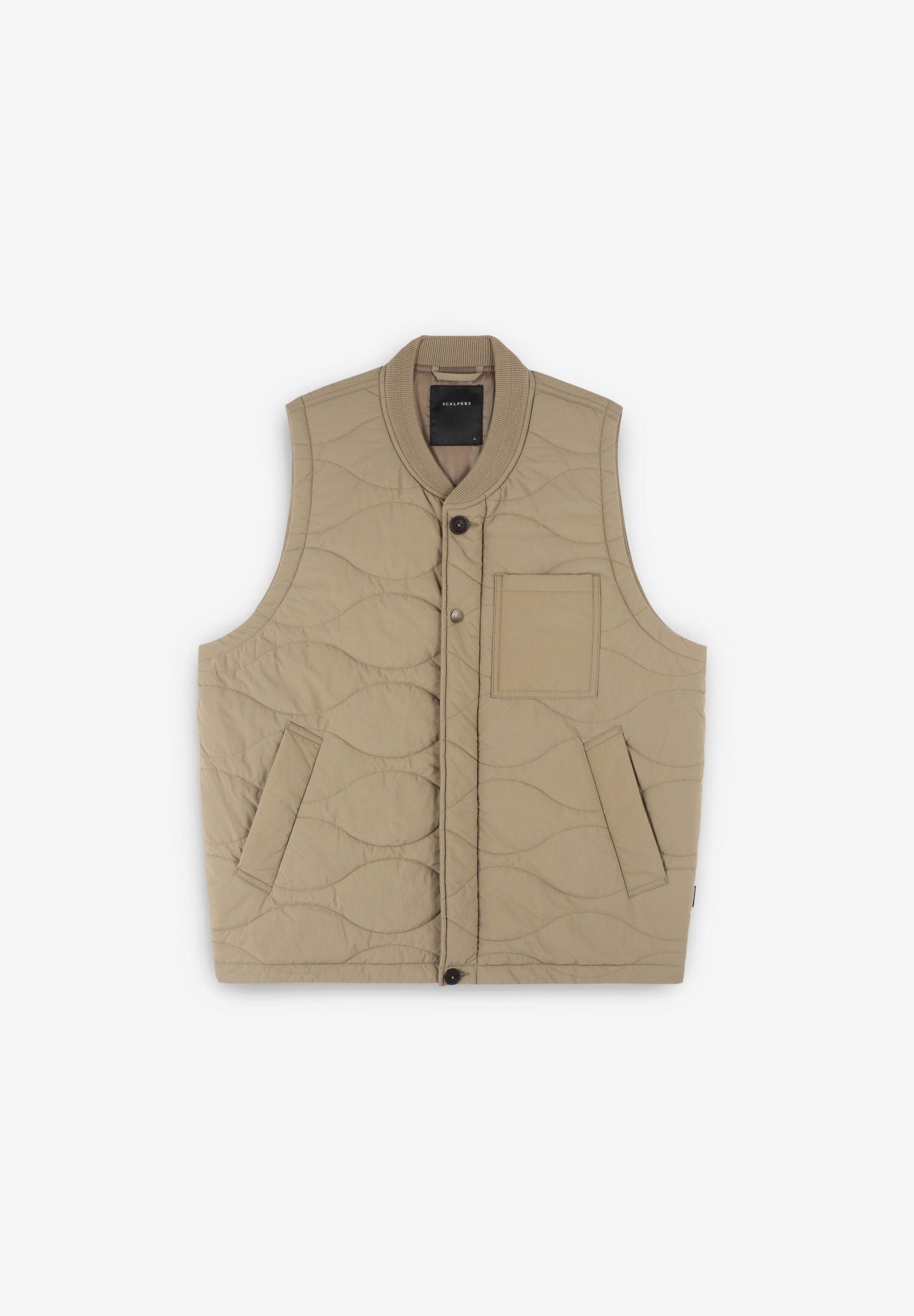 CHALECO ACOLCHADO CUELLO RIB