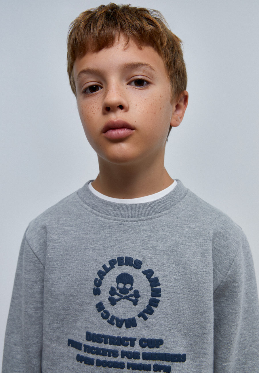 SUDADERA PRINT FRONTAL RELIEVE