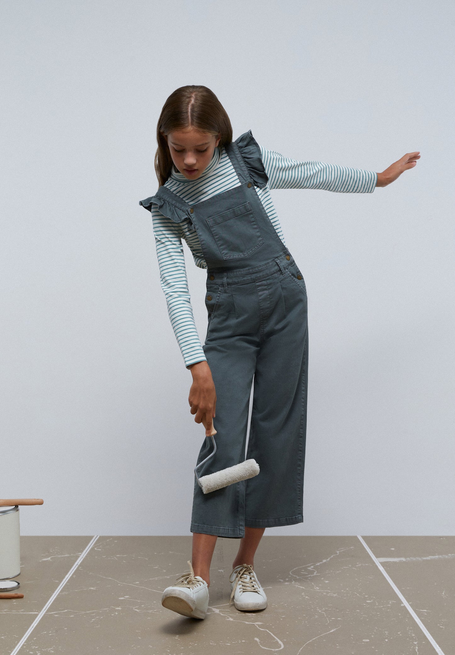 CAMISETA RAYAS CUELLO ALTO