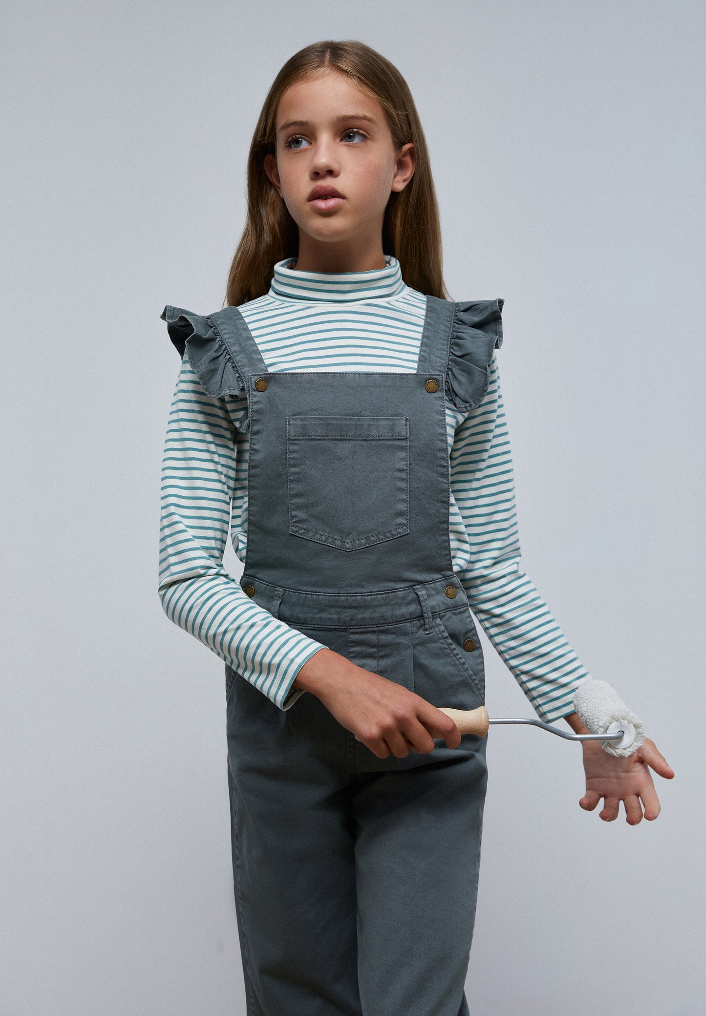 CAMISETA RAYAS CUELLO ALTO