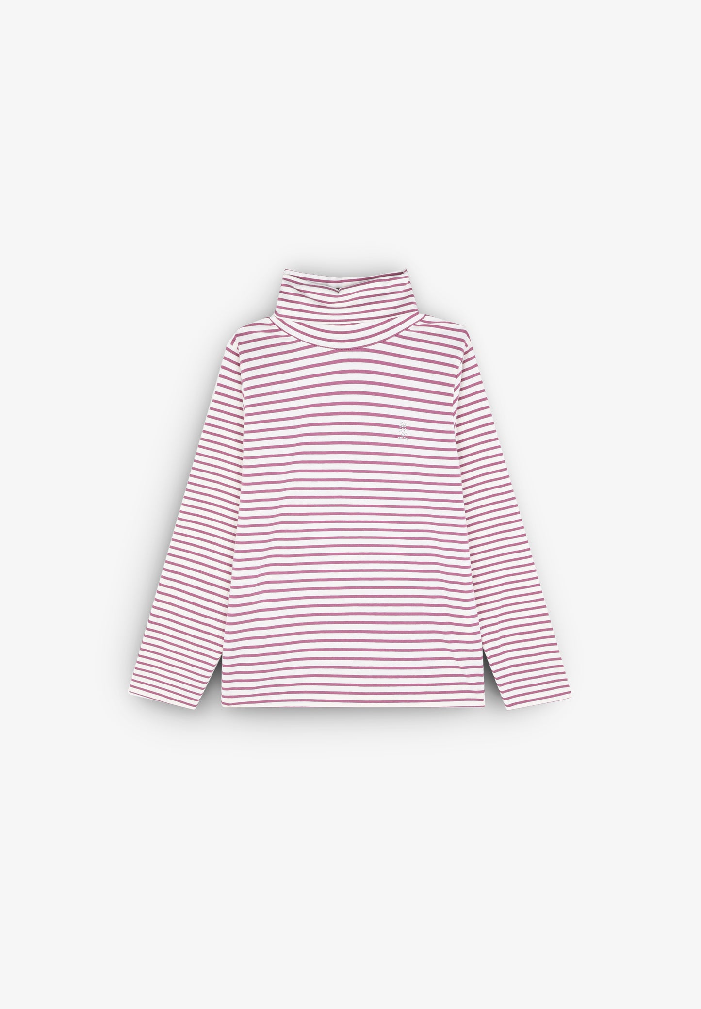 CAMISETA RAYAS CUELLO ALTO