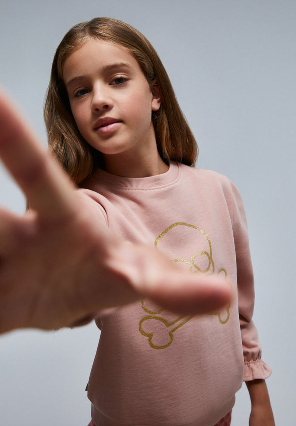 SUDADERA CALAVERA FRUNCE
