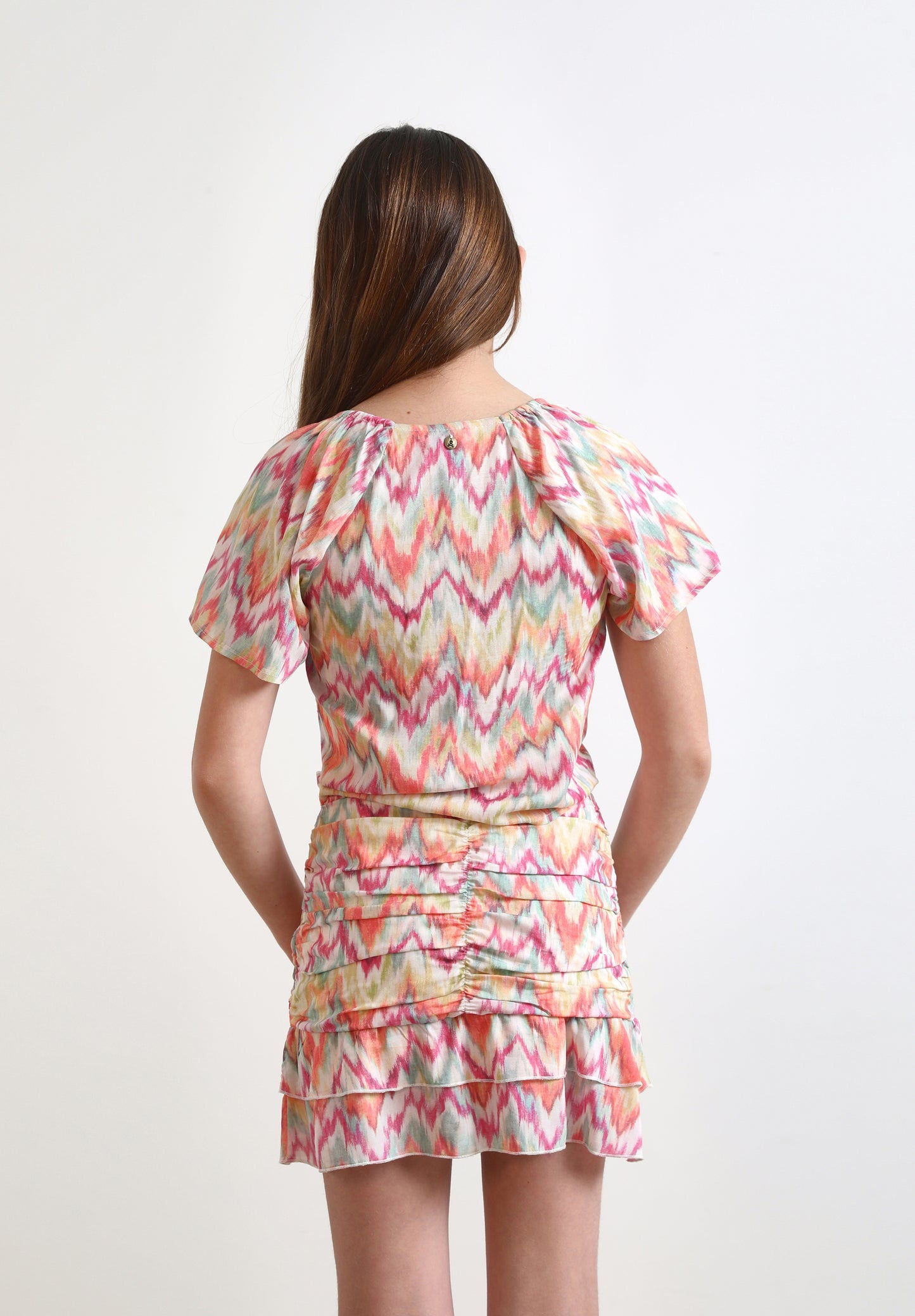 BLUSA IKAT FRUNCE