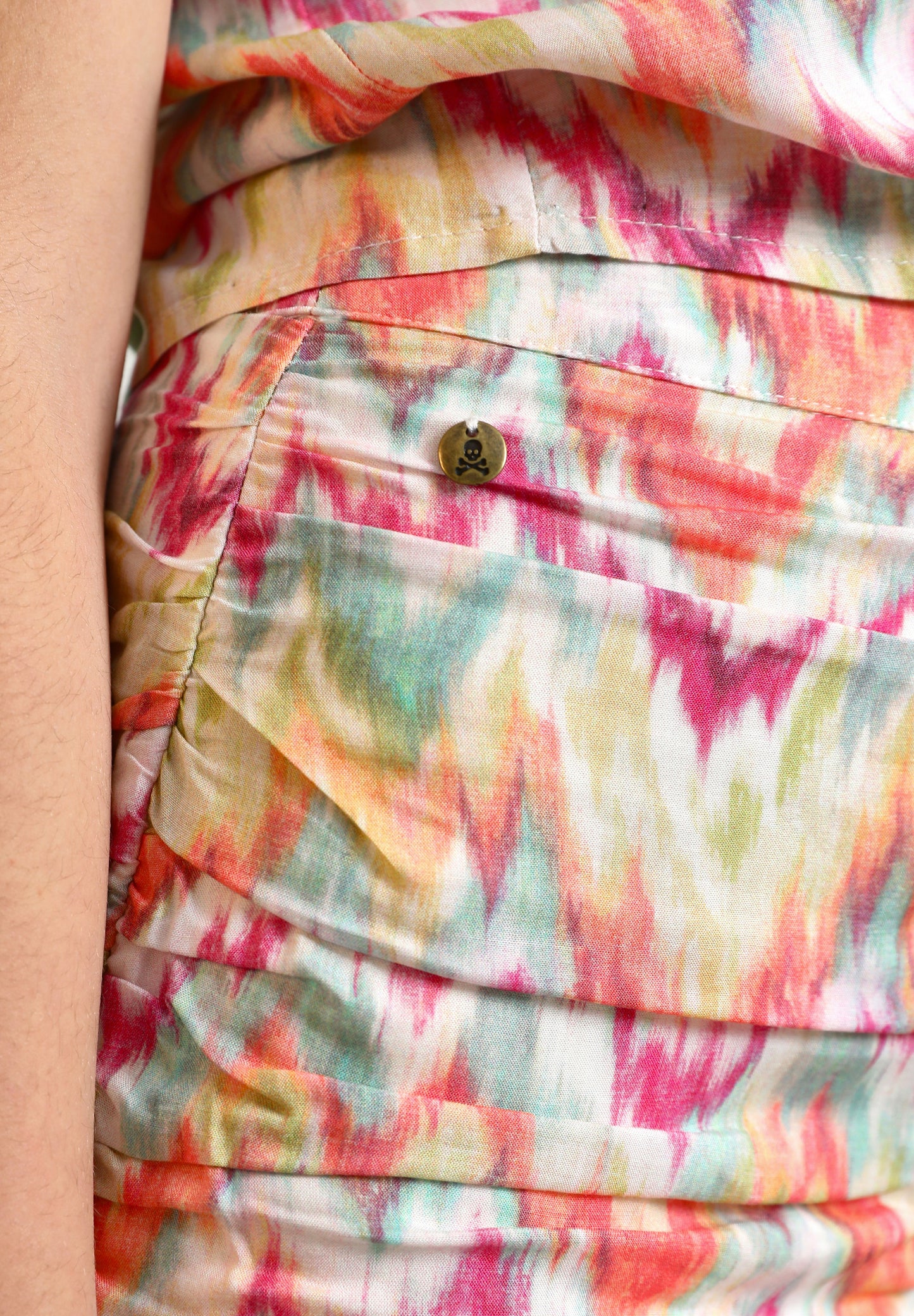 FALDA MINI IKAT VOLANTES