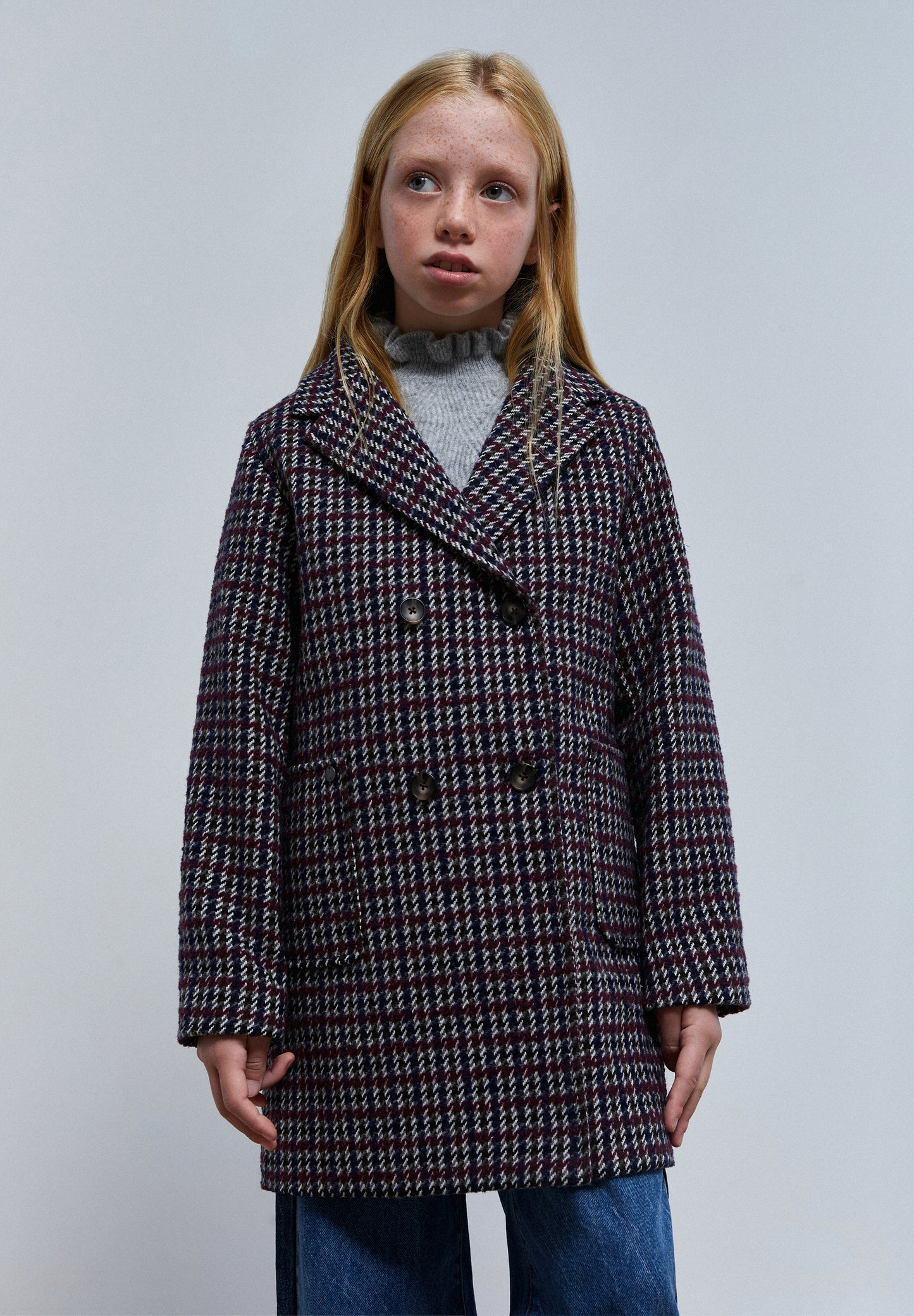 ABRIGO CRUZADO CUADROS