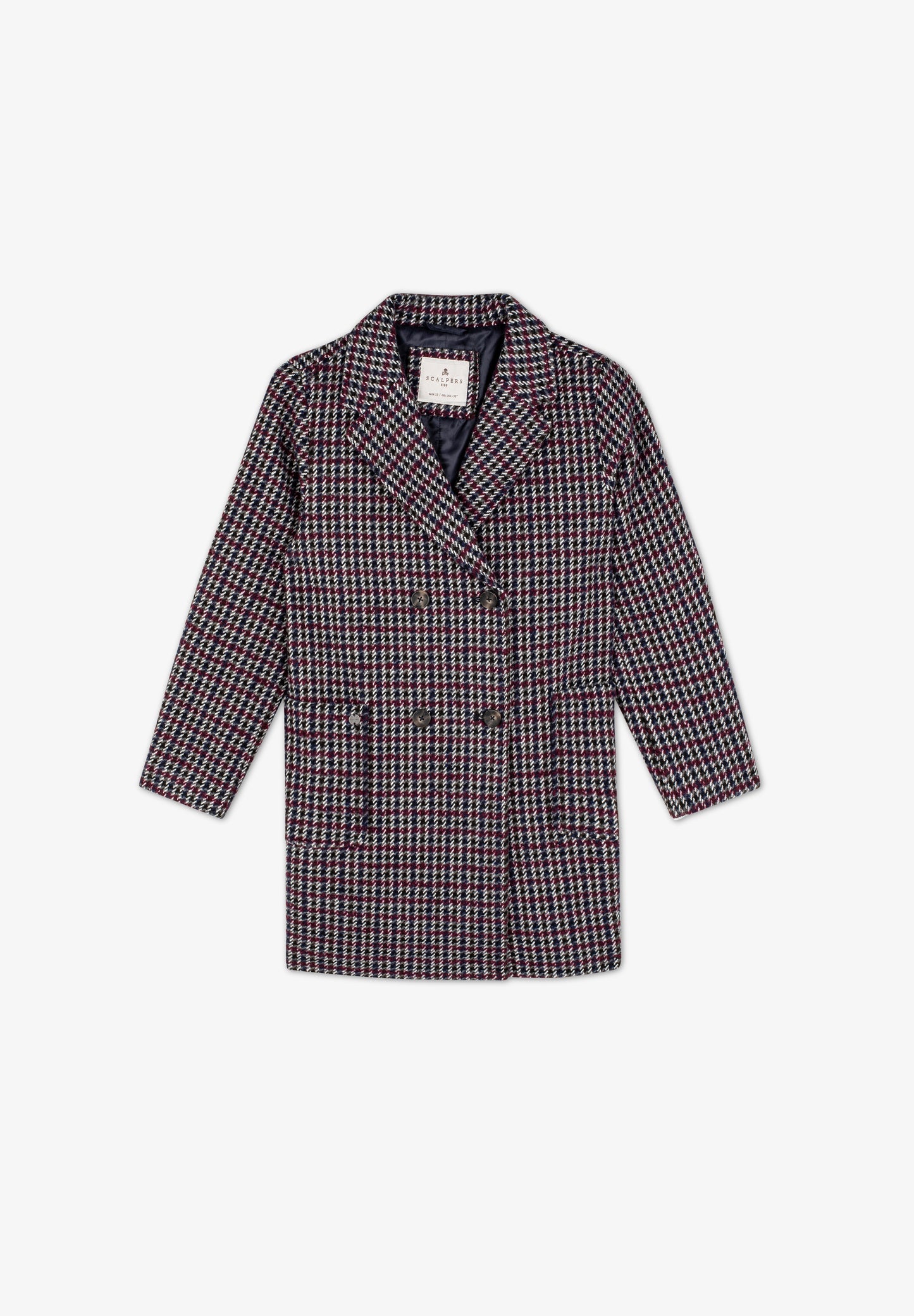 ABRIGO CRUZADO CUADROS