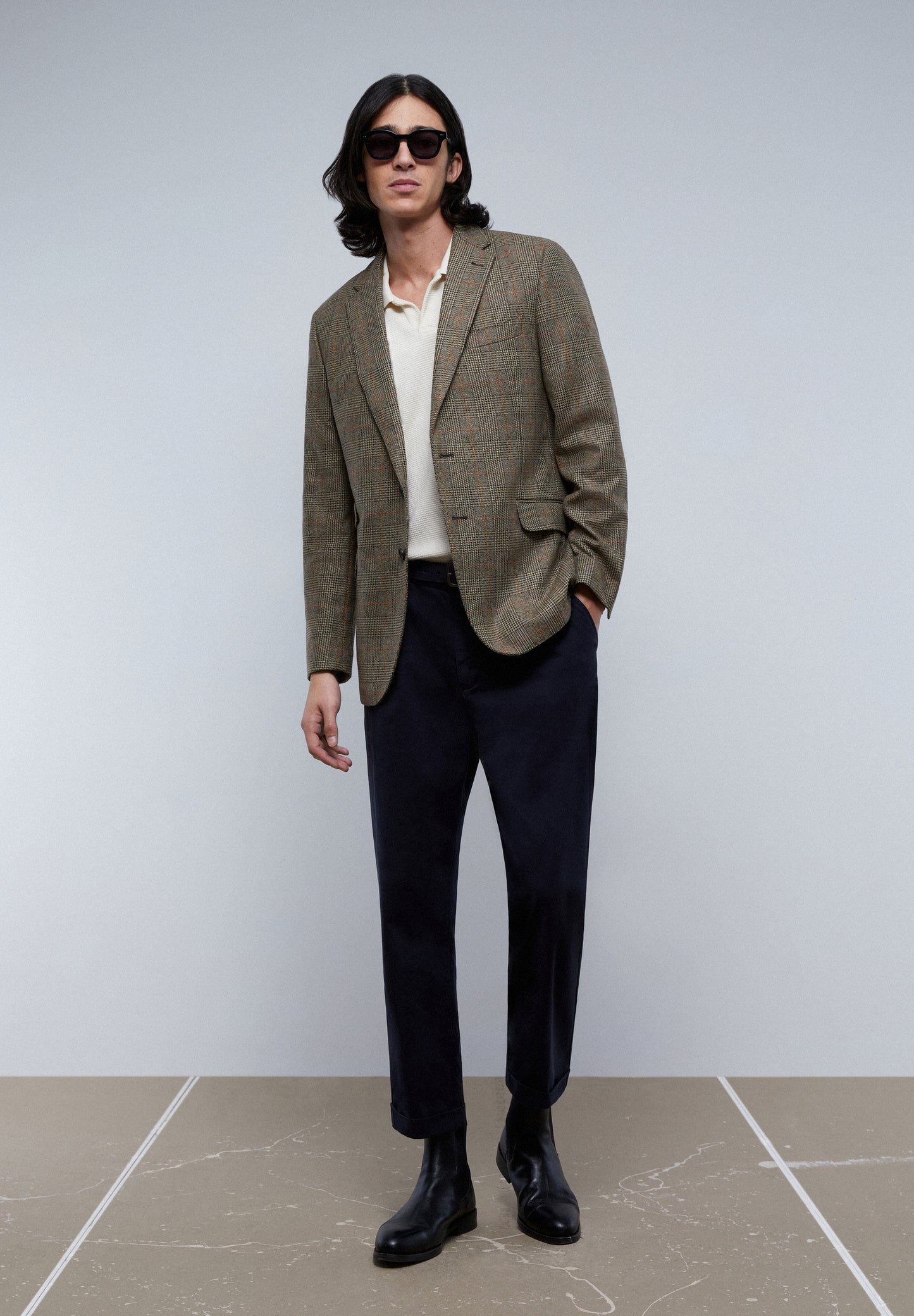 AMERICANA CUADROS BOLSILLOS