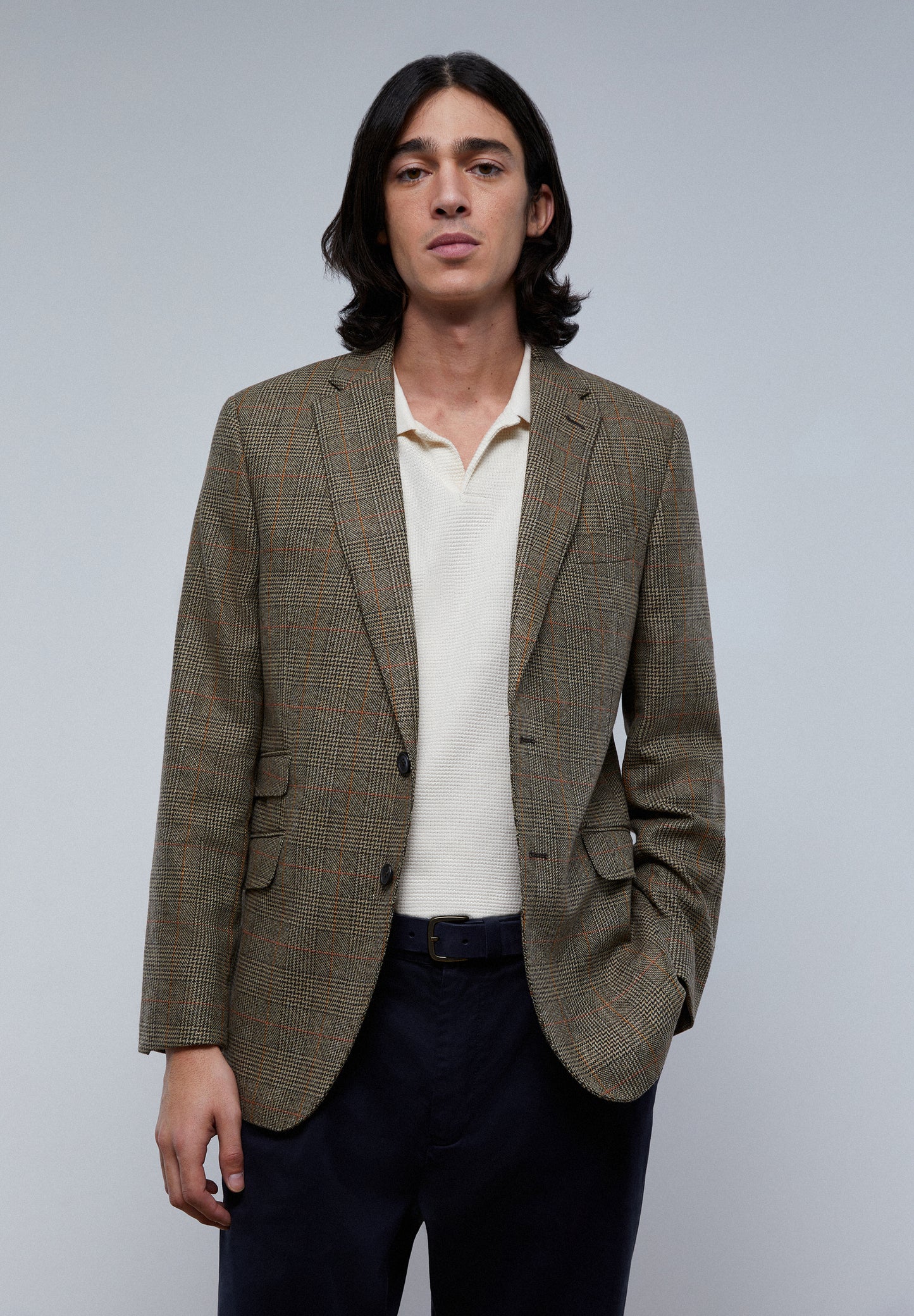 AMERICANA CUADROS BOLSILLOS