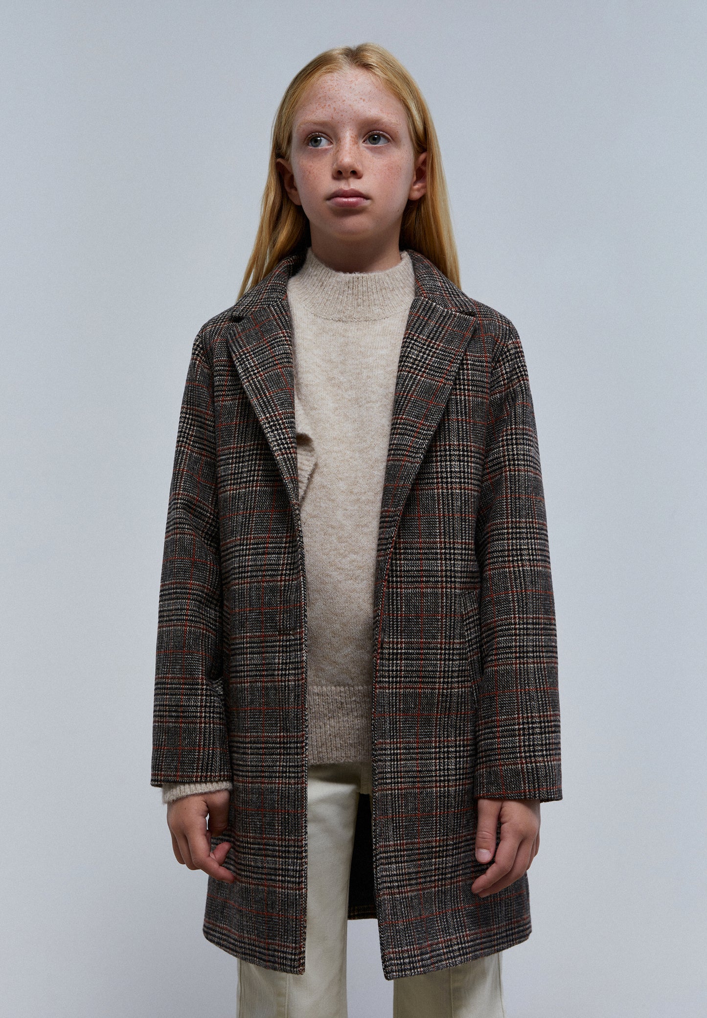 ABRIGO PAÑO CUADROS