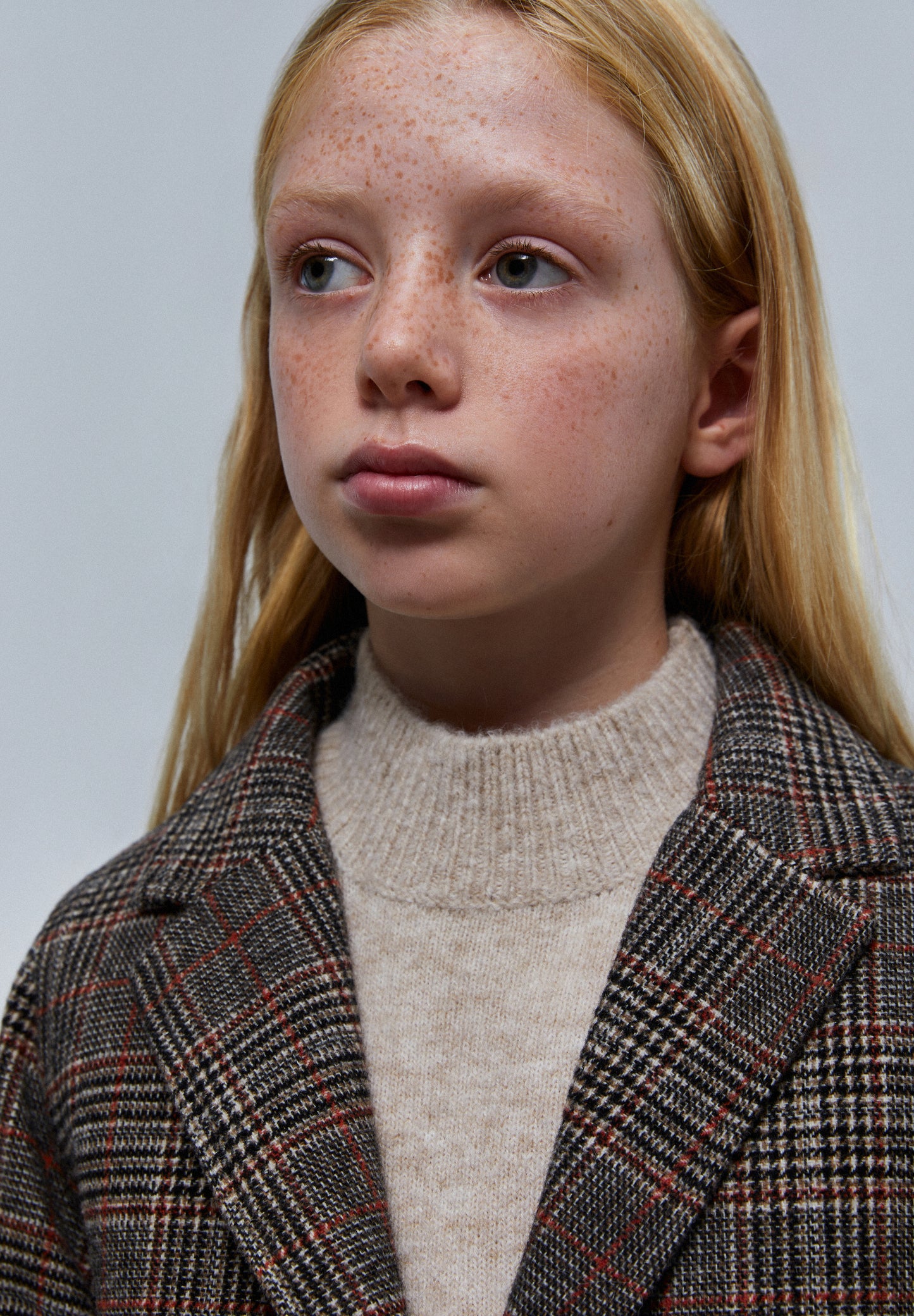 ABRIGO PAÑO CUADROS