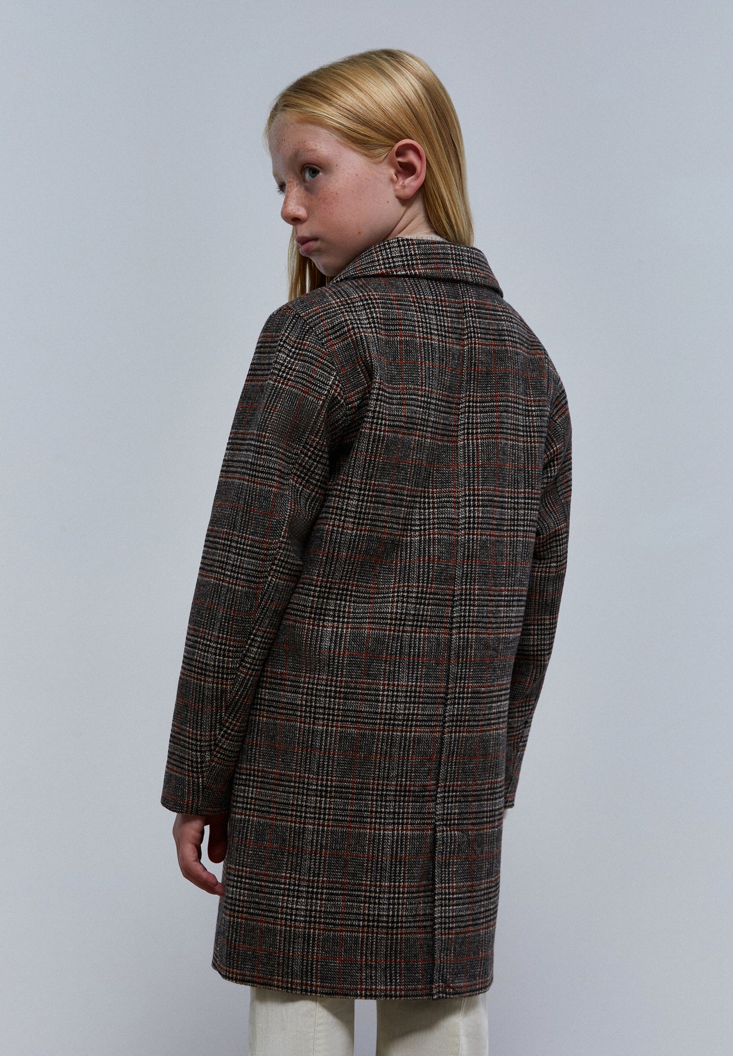 ABRIGO PAÑO CUADROS