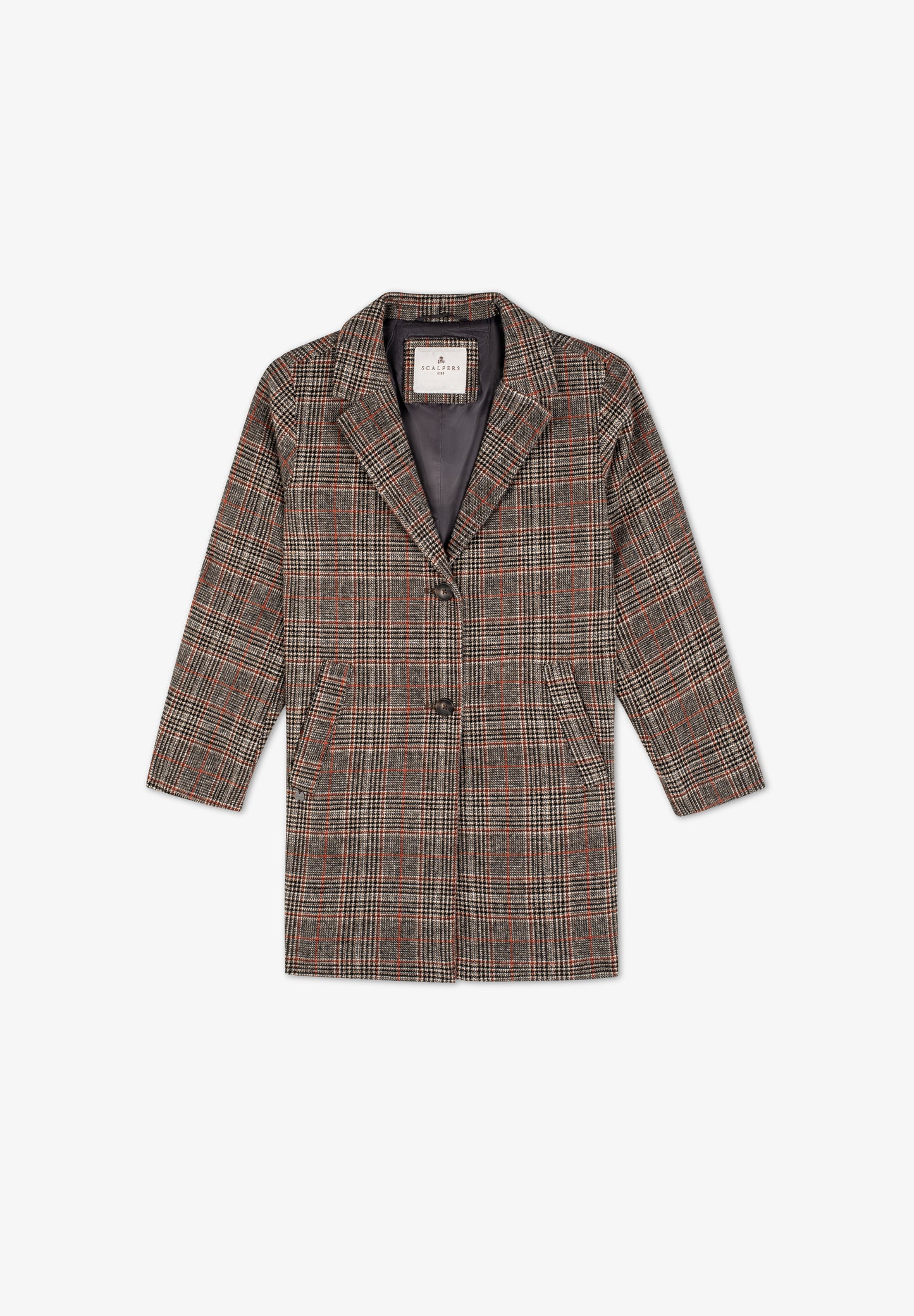 ABRIGO PAÑO CUADROS