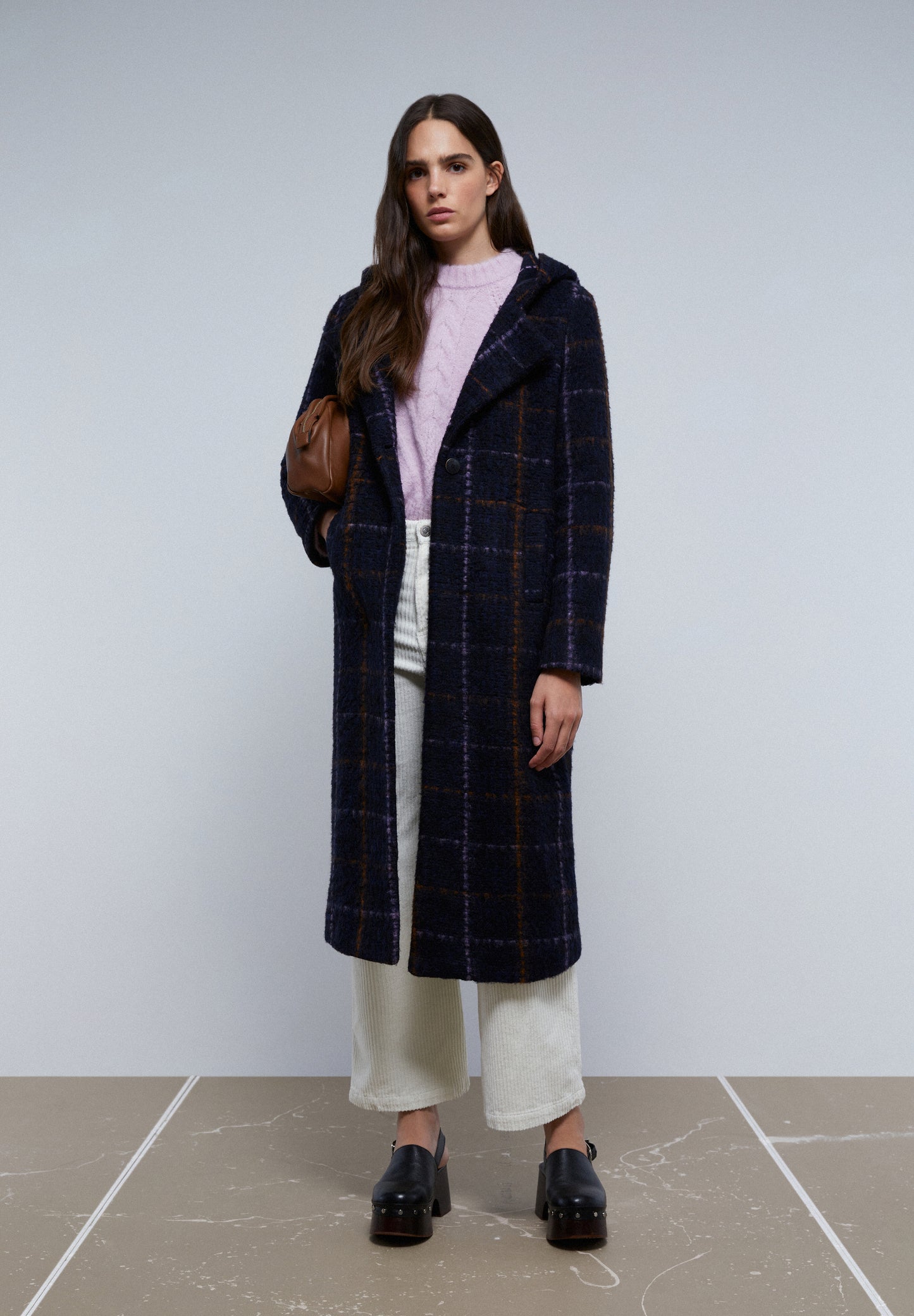 ABRIGO CUADROS CAPUCHA