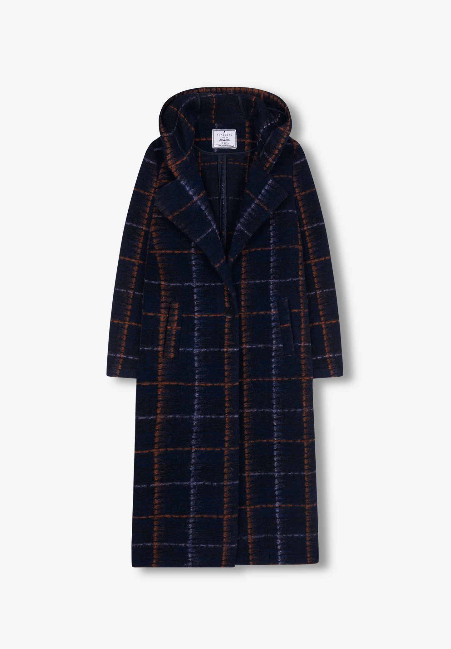 ABRIGO CUADROS CAPUCHA