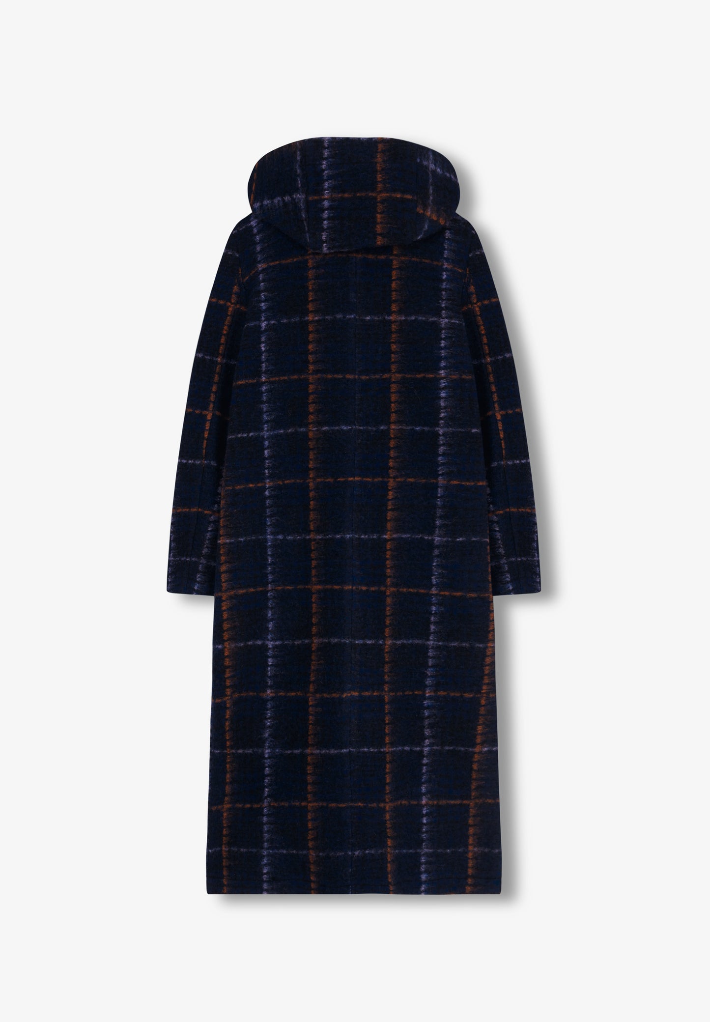 ABRIGO CUADROS CAPUCHA