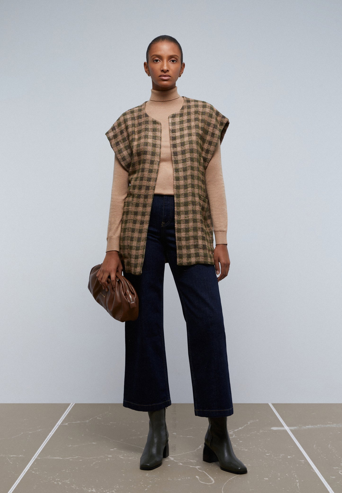 CHALECO CUADROS LAZADA