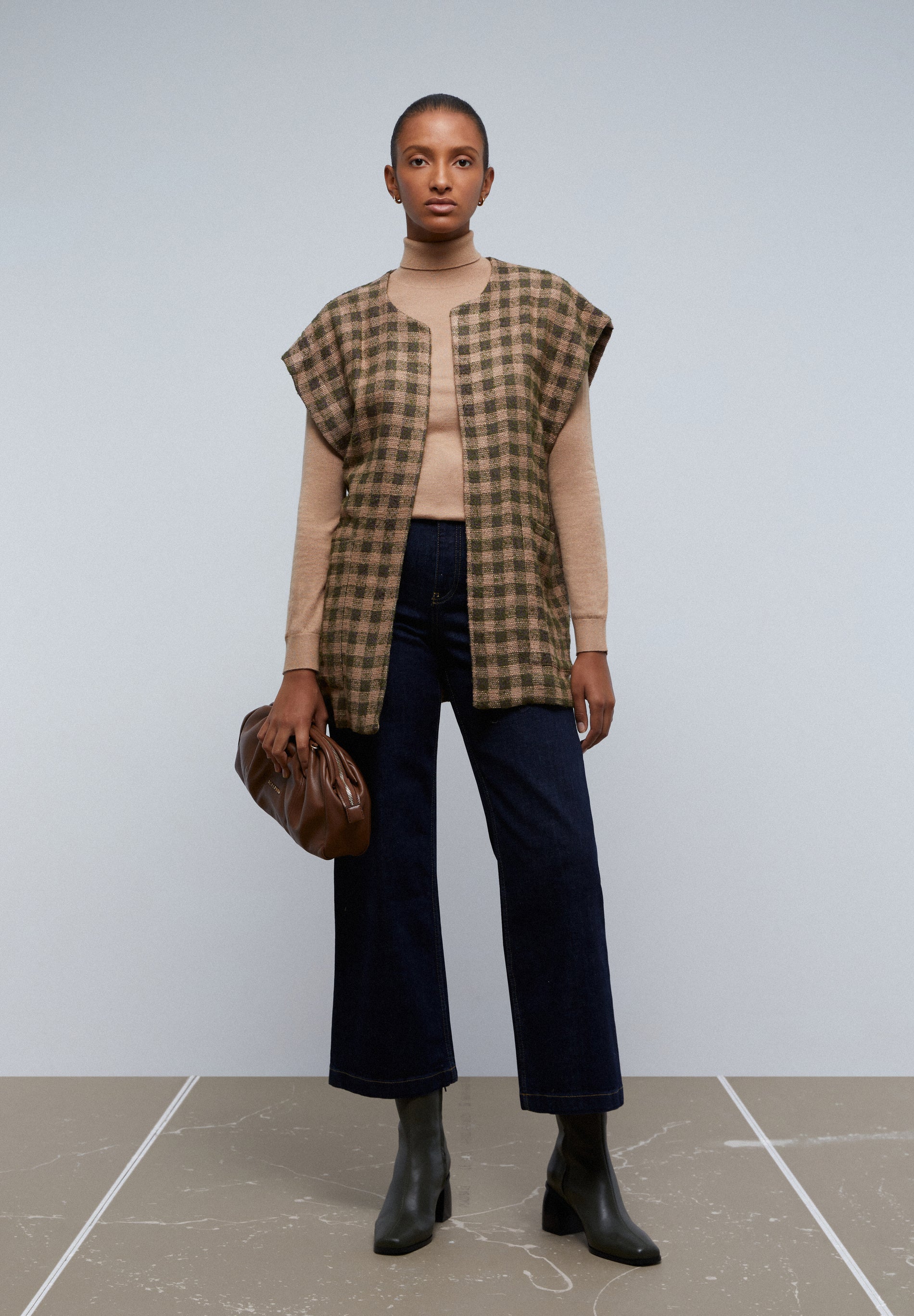 CHALECO CUADROS LAZADA