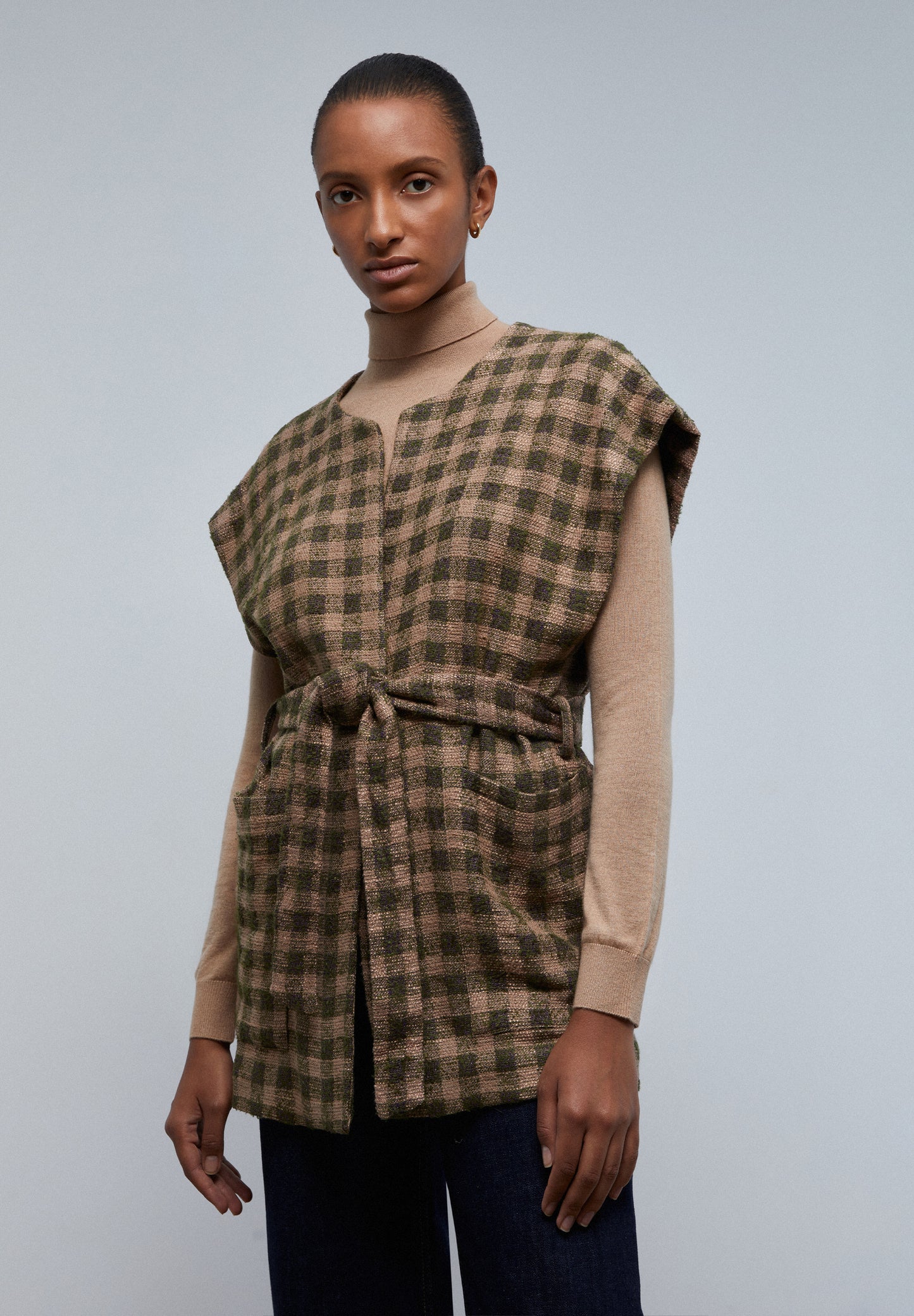 CHALECO CUADROS LAZADA