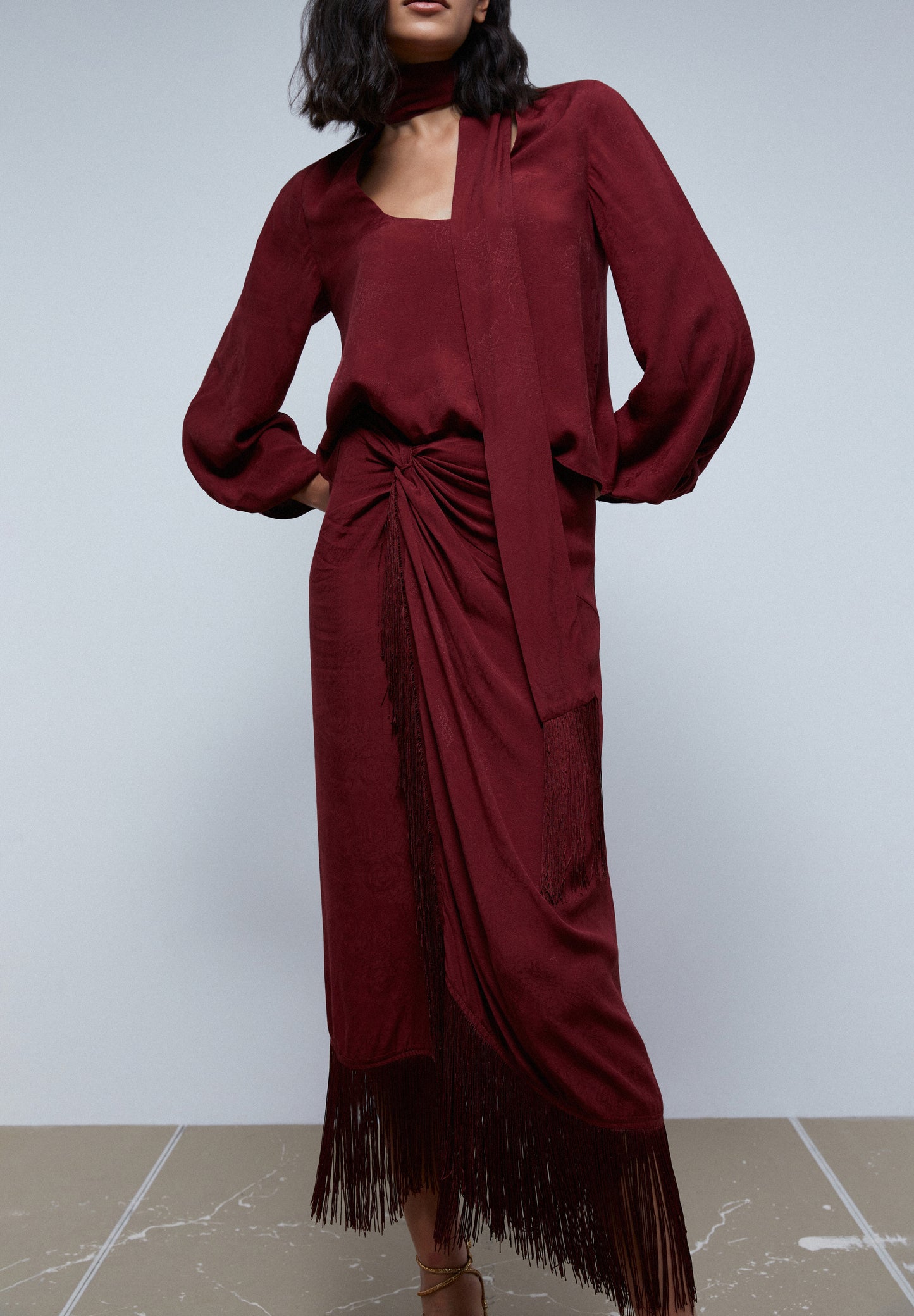 FALDA JACQUARD FLECOS