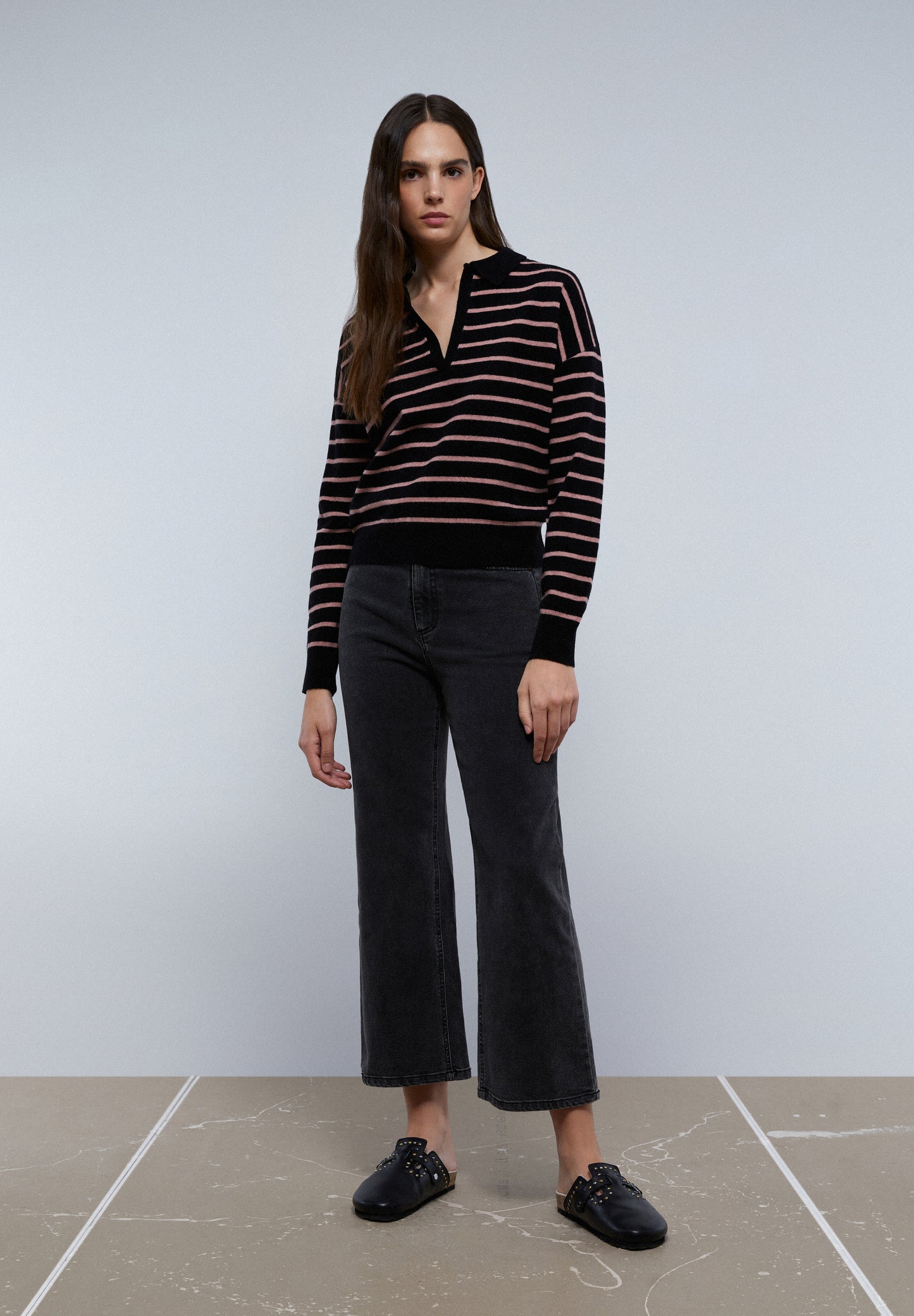 JERSEY POLO RAYAS BICOLOR