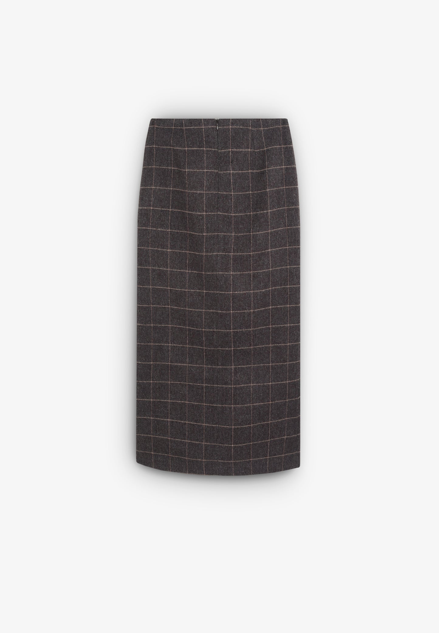 FALDA MIDI CUADROS ABERTURA