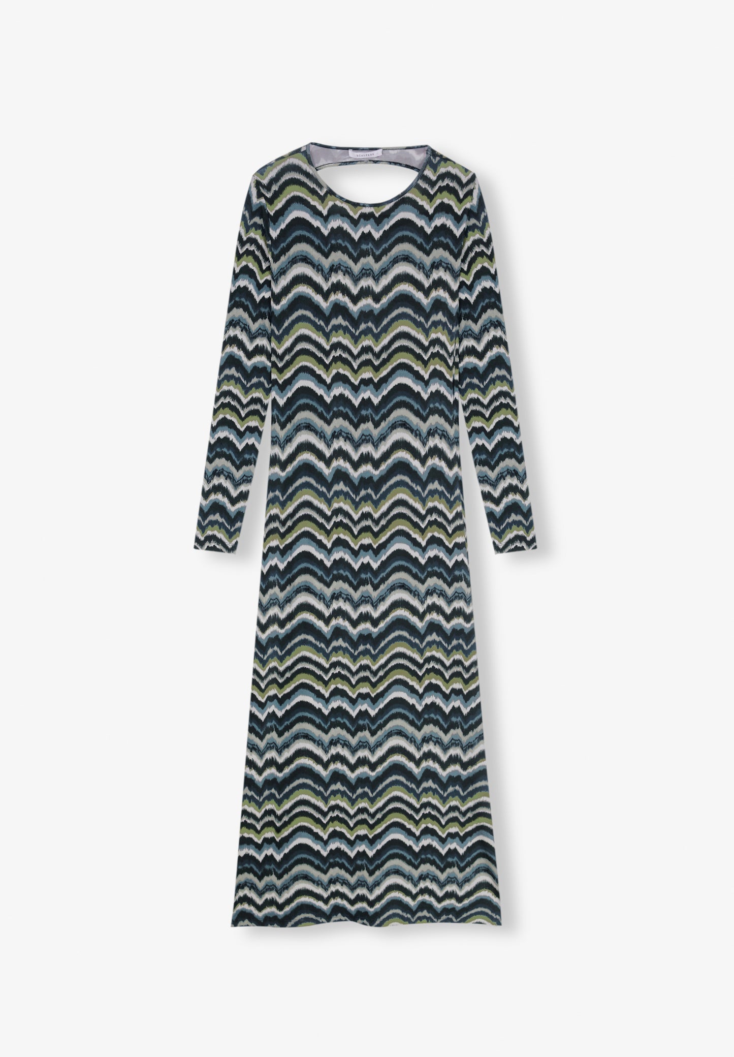 VESTIDO MIDI ABERTURA ESPALDA