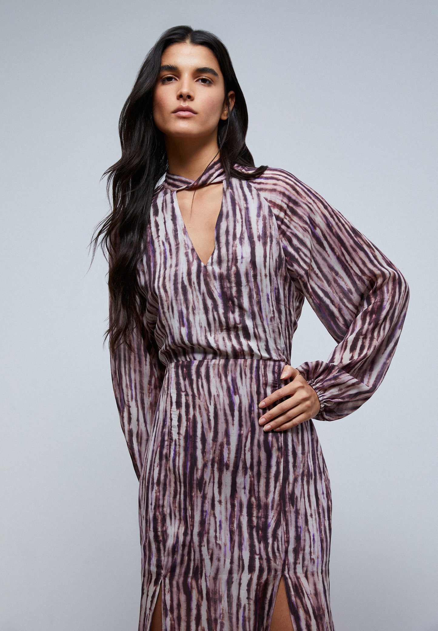 VESTIDO TIE DYE LAZADA CUELLO