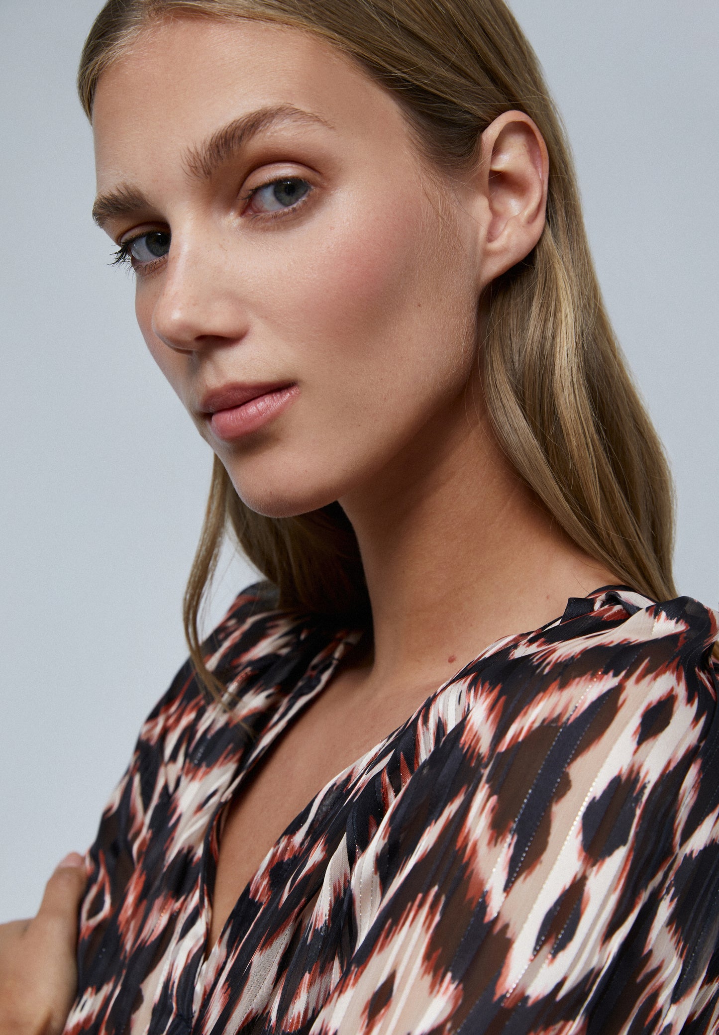 VESTIDO MINI PRINT CRUZADO