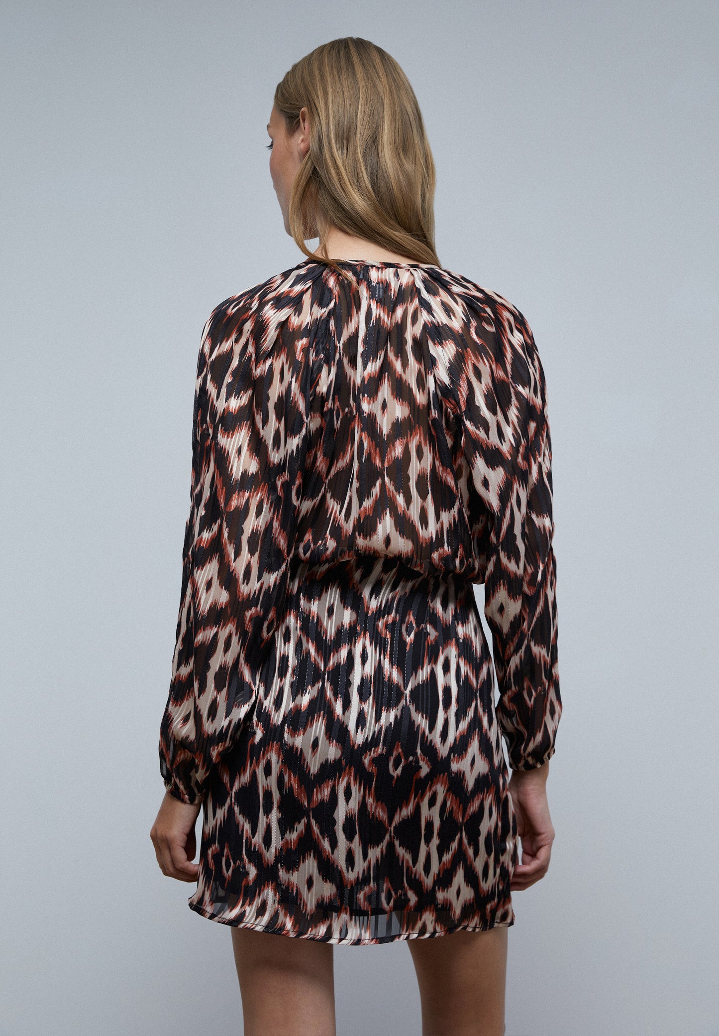 VESTIDO MINI PRINT CRUZADO