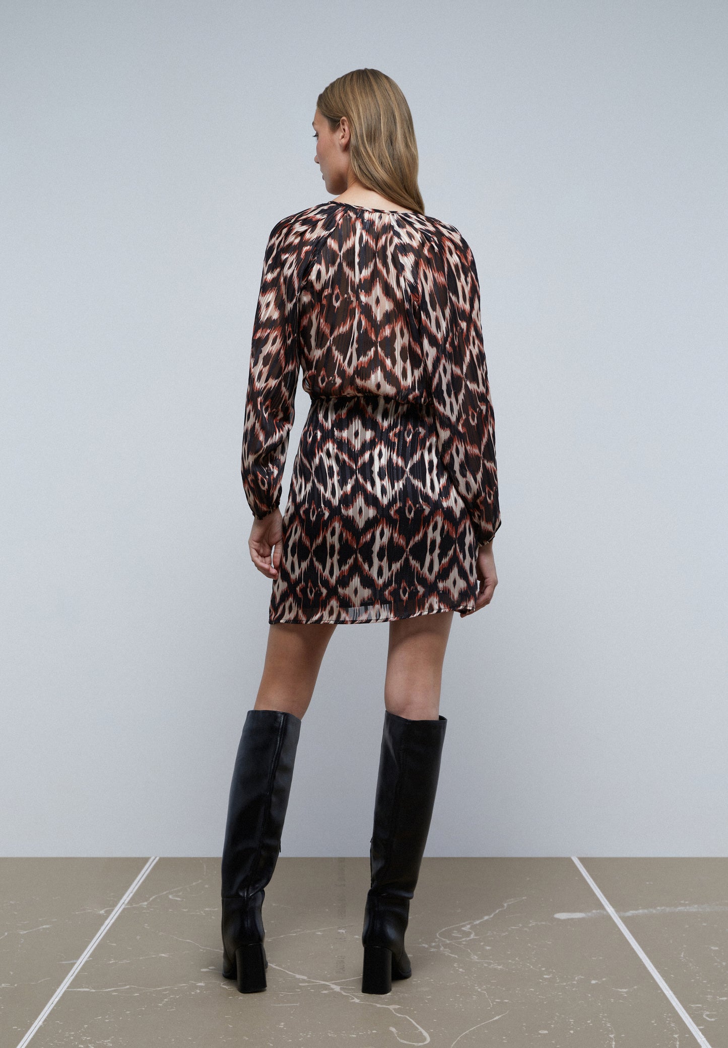 VESTIDO MINI PRINT CRUZADO