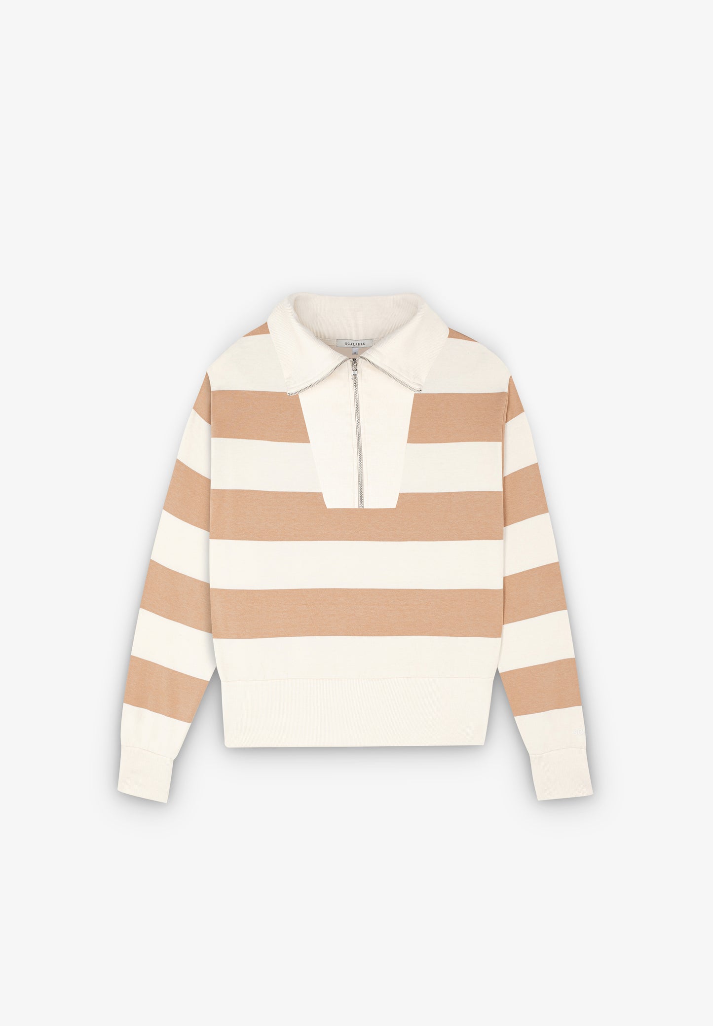 SUDADERA RAYAS CREMALLERA CUELLO