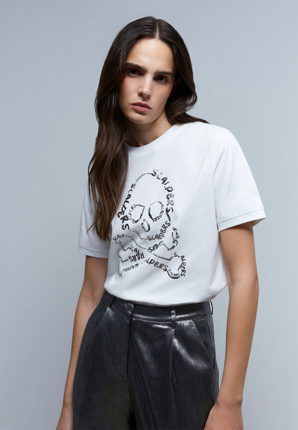 CAMISETA CALAVERA FOIL