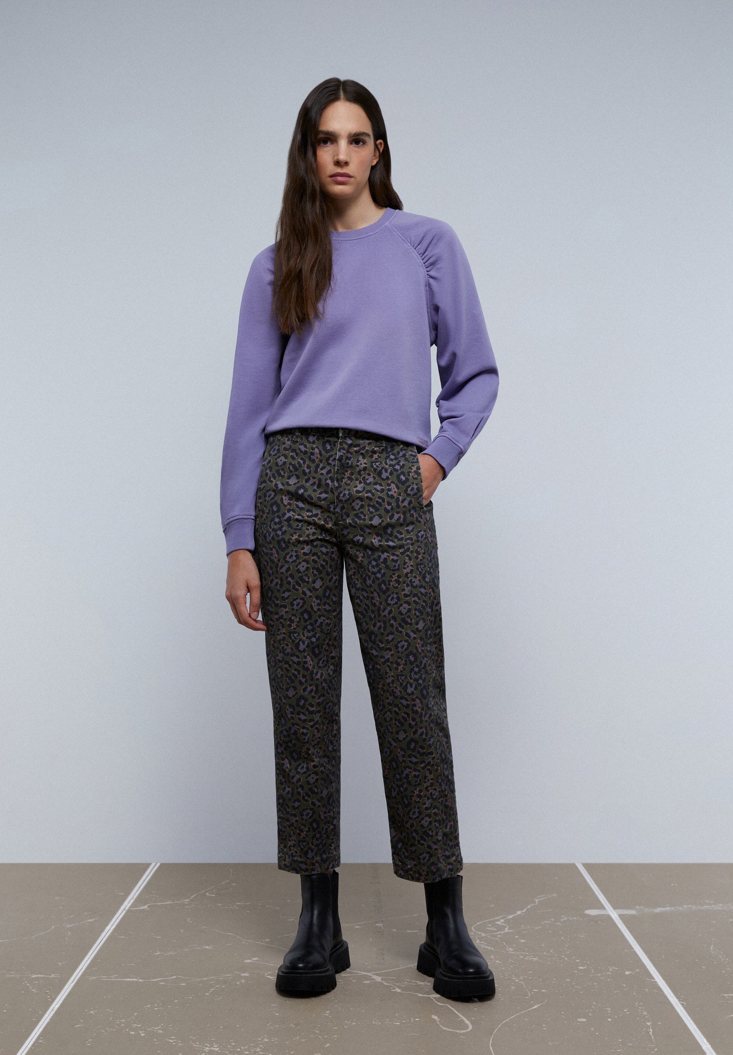 SUDADERA FRUNCE MANGA