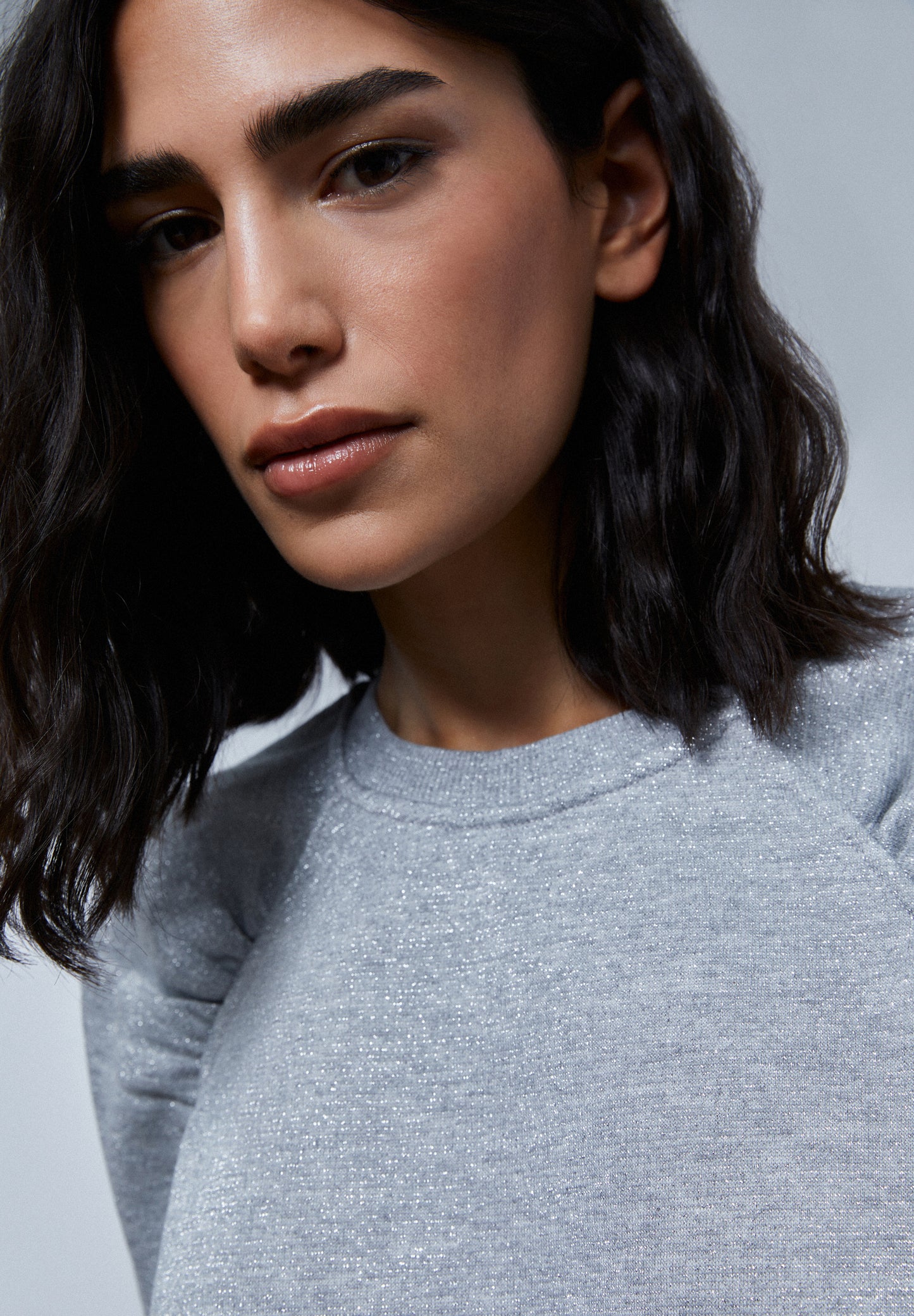 SUDADERA FRUNCE LUREX