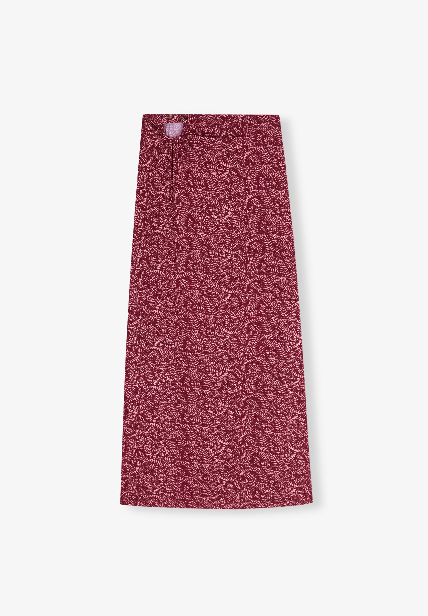 FALDA MIDI DETALLE CINTURA