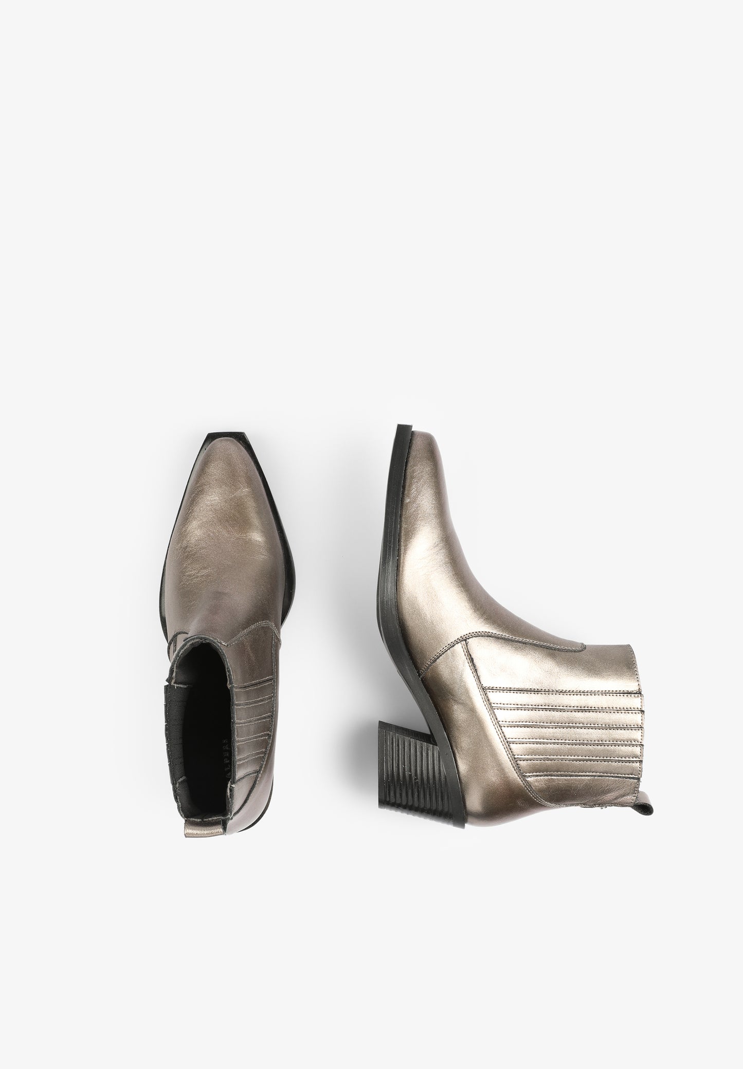 BOTÍN COWBOY METALIZADO