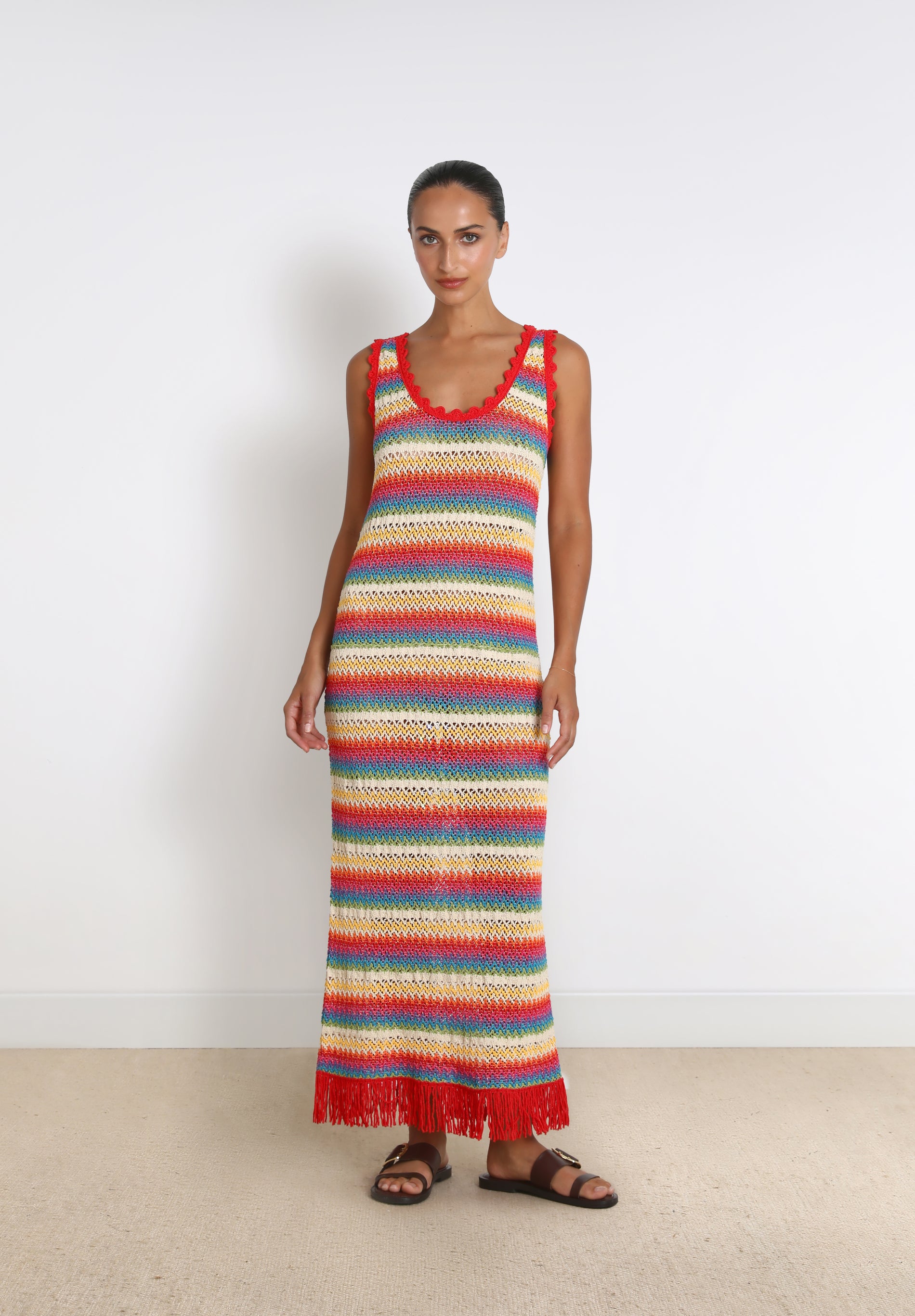 VESTIDO RAYAS CROCHET