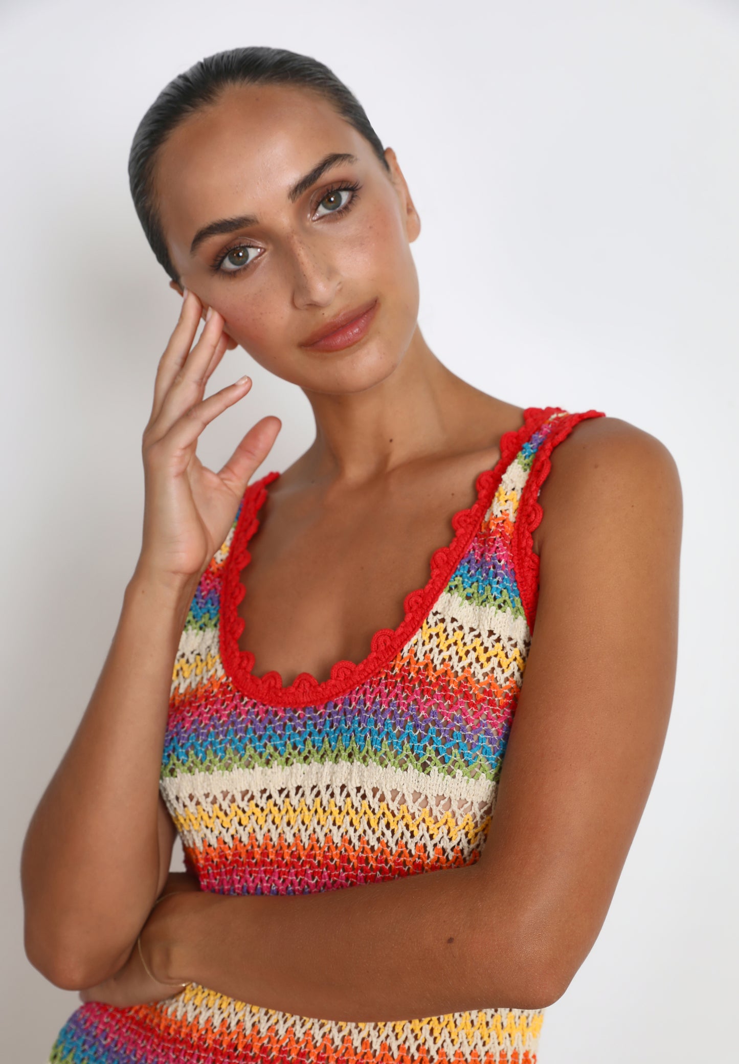 VESTIDO RAYAS CROCHET