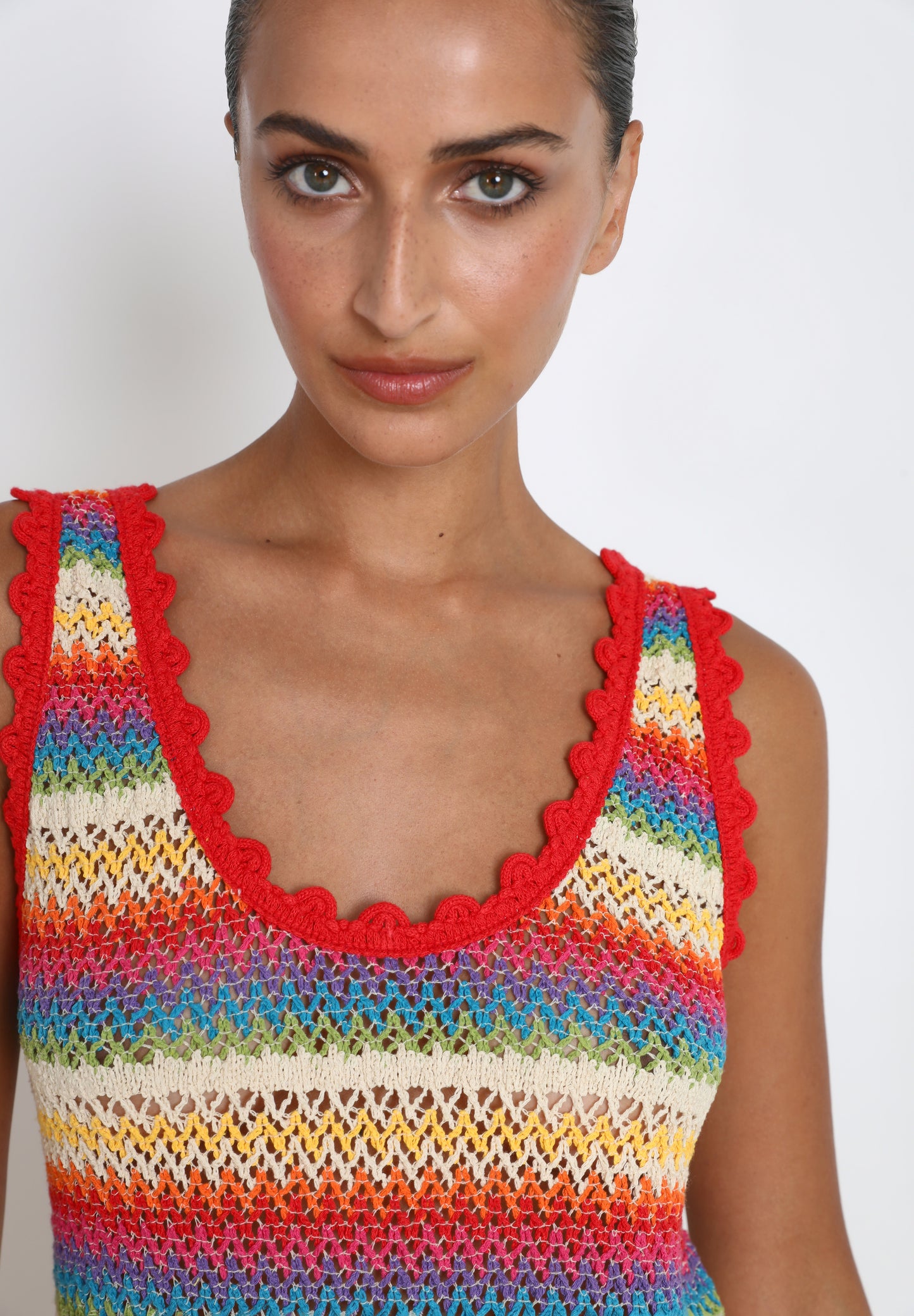 VESTIDO RAYAS CROCHET